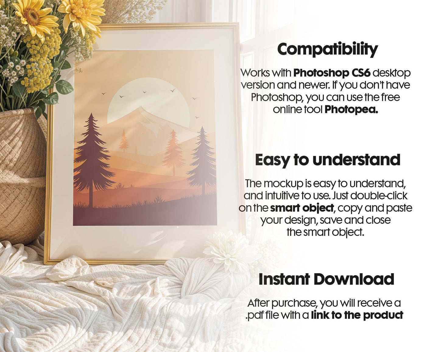 Interior Frame Mockup Collection | DIN A Artwork Mockup Frames | Interior Wall Art | Interior Poster Shop Mockup