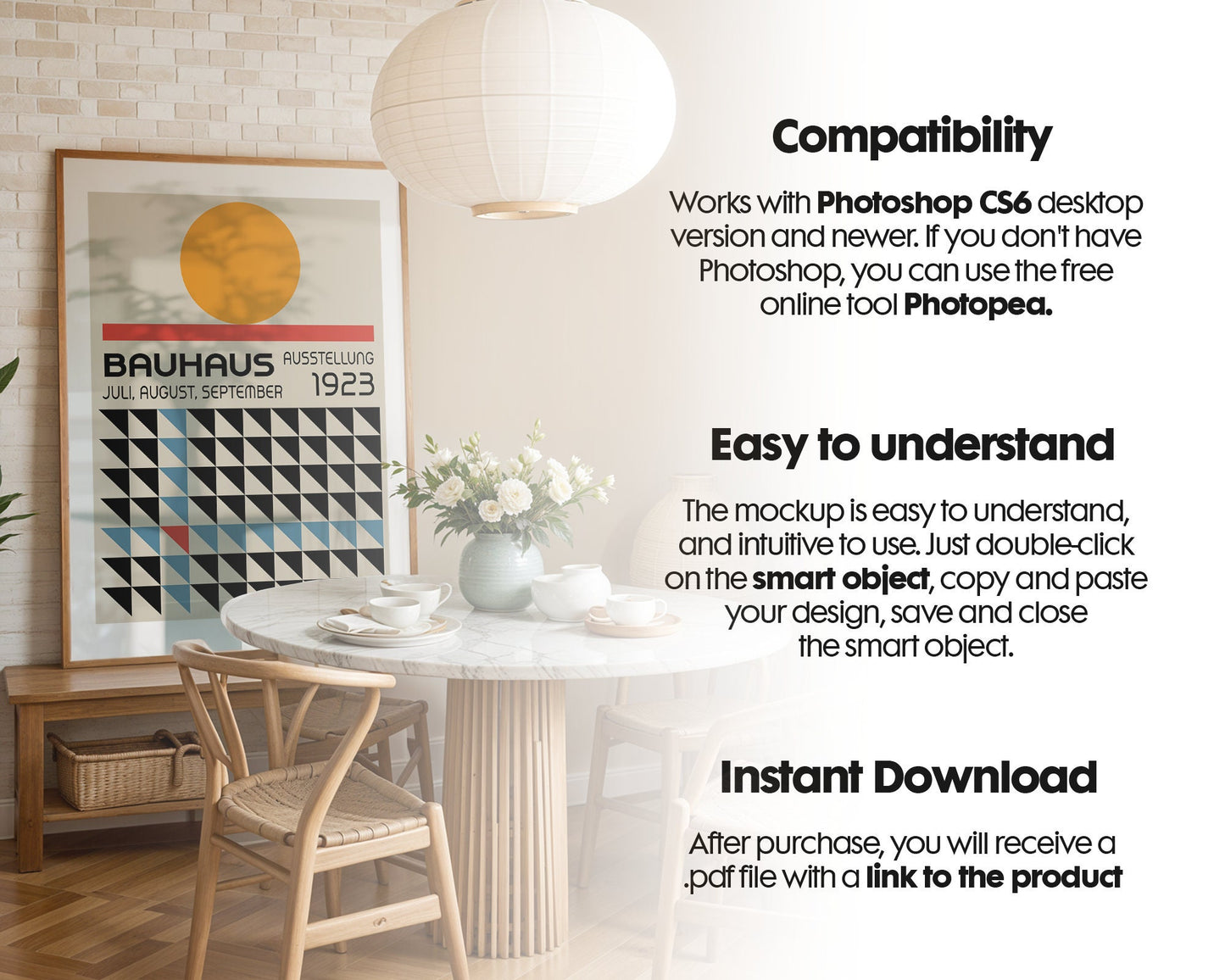 Frame Mockup in Home Interior | Frame Mockup Frames | Interior Wall Poster | Interior Poster Shop Mockup