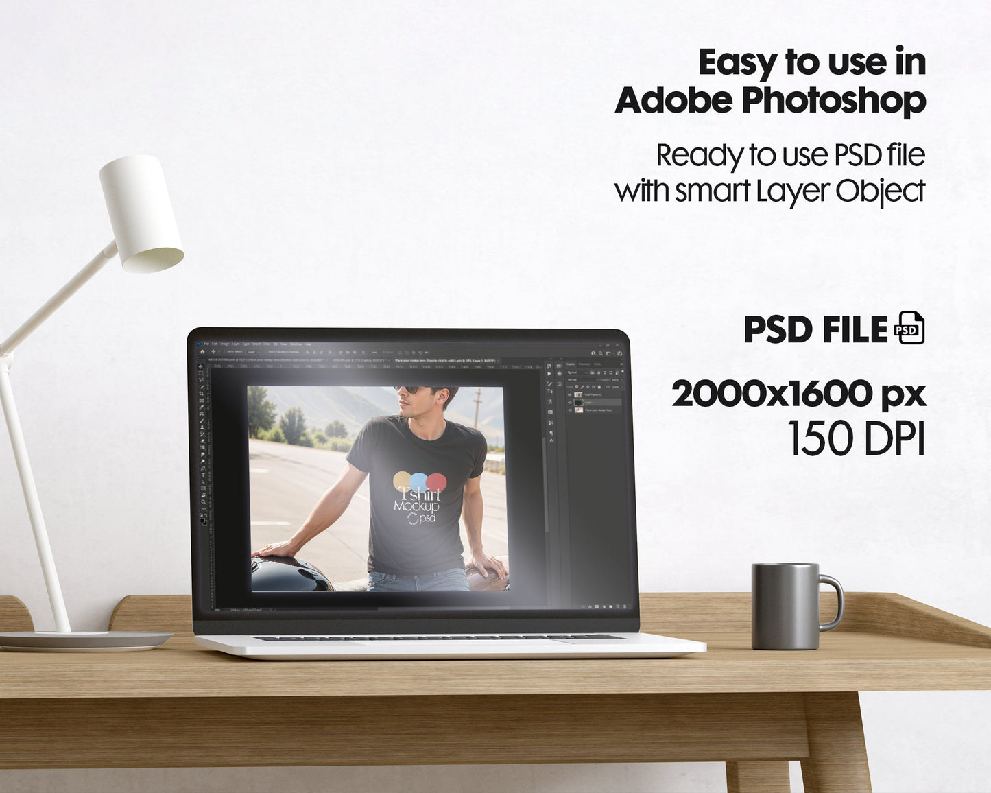 Male Model Black Tshirt Mockup PSD , Gildan T-shirt Mockup PSD , Gildan 64000 Model Mockup PSD, Black Shirt Mockup