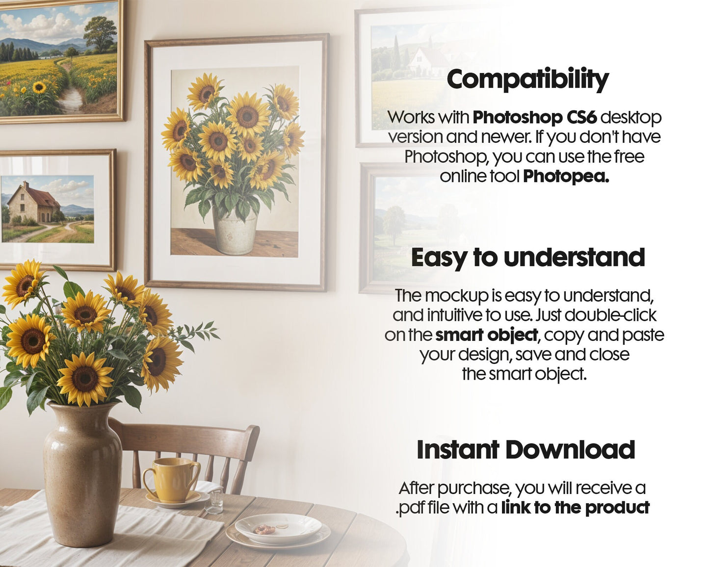 Interior Frame Mockup Collection | DIN A Artwork Mockup Frames | Interior Wall Art | Interior Poster Shop Mockup