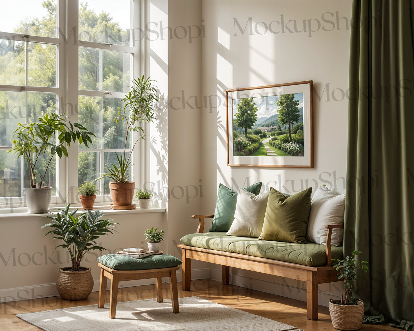 Interior Wall Frame Mockup PSD | Frame Mockup Frames | Interior Wall Poster | Interior Poster Shop Mockup