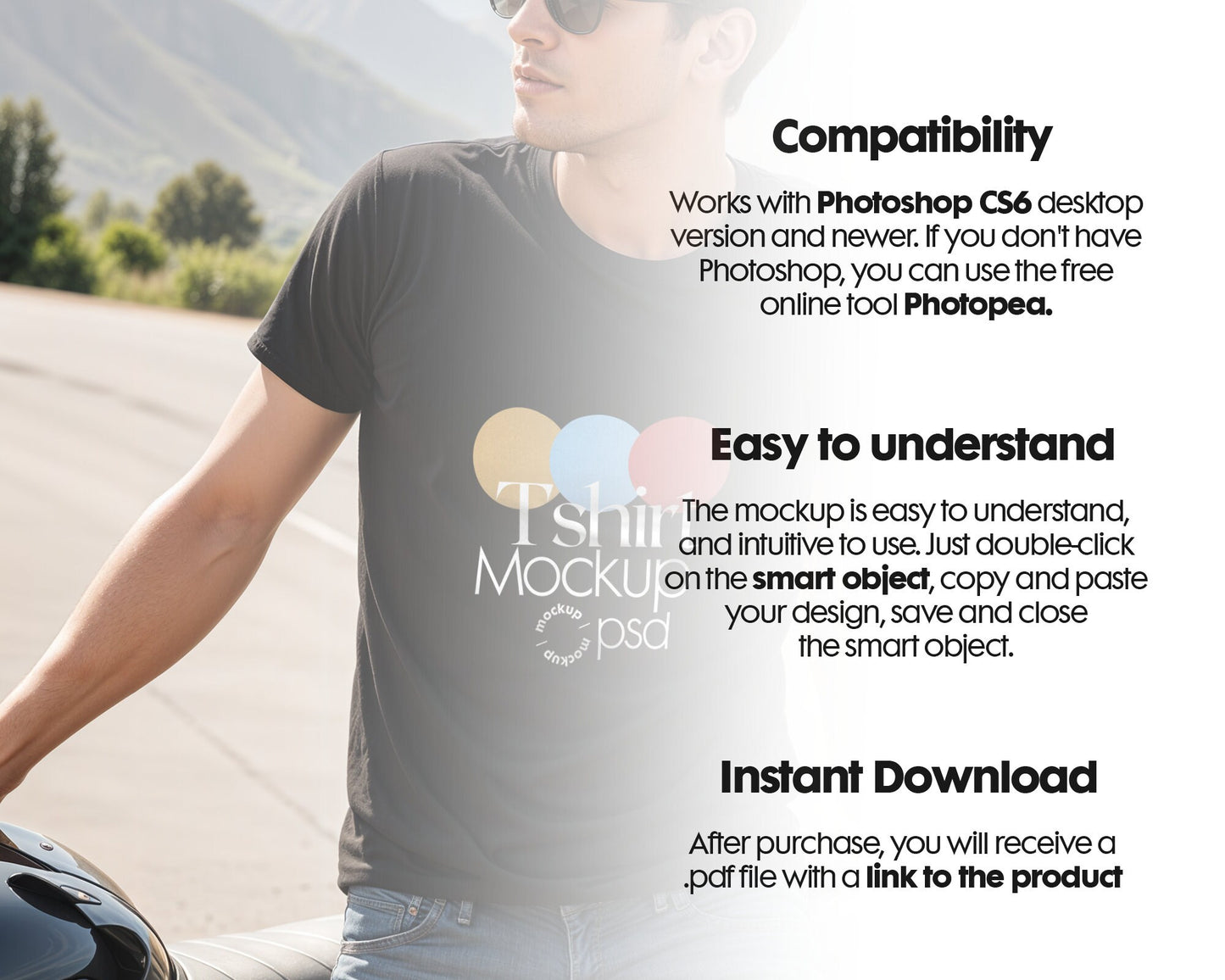 Male Model Black Tshirt Mockup PSD , Gildan T-shirt Mockup PSD , Gildan 64000 Model Mockup PSD, Black Shirt Mockup