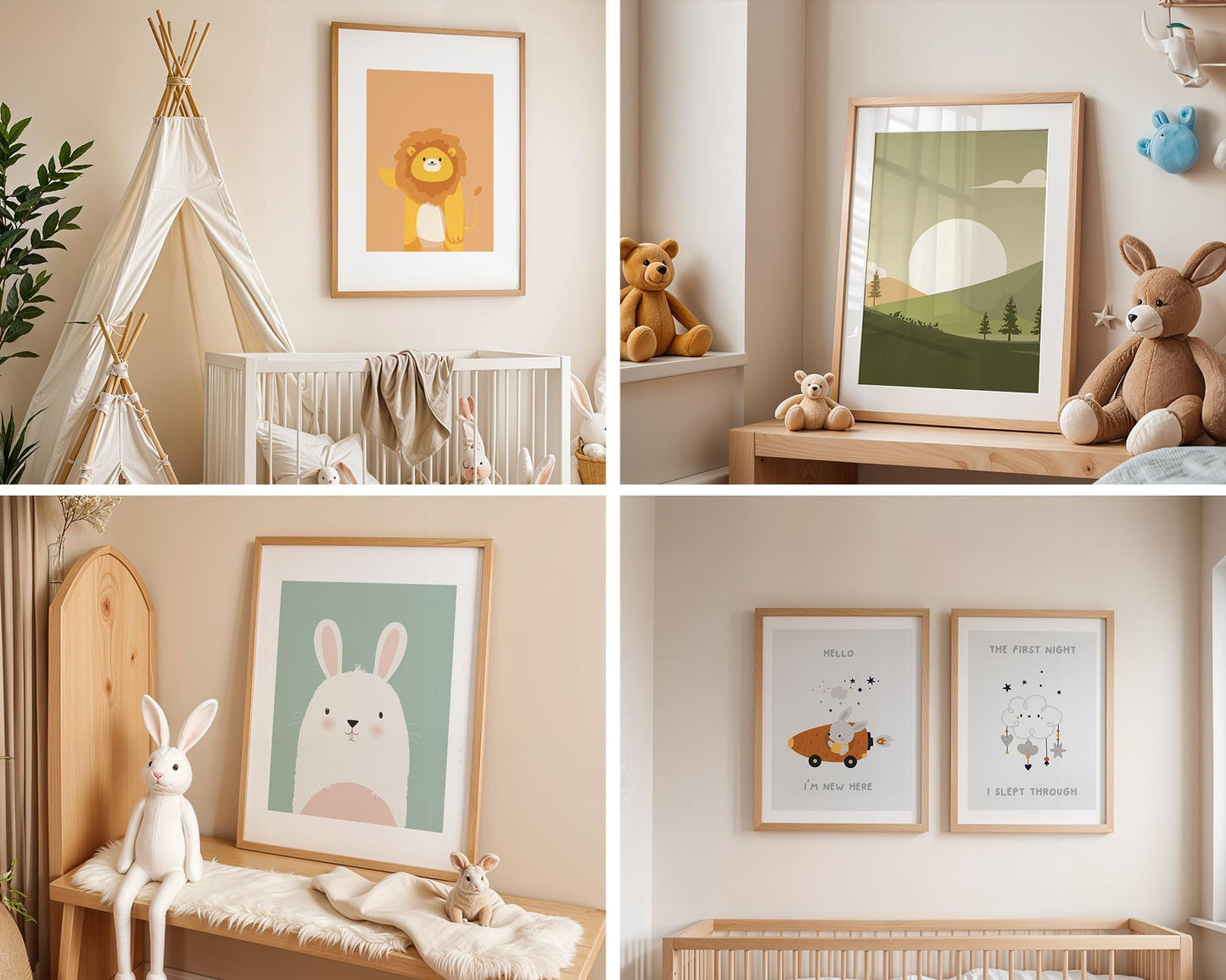 30 Nursery Frame Mockup Bundle PSD ,Baby Room Wall Art Mockup, Nursery Poster Frame, Kids Room Poster Frame Mockup, Instant Download