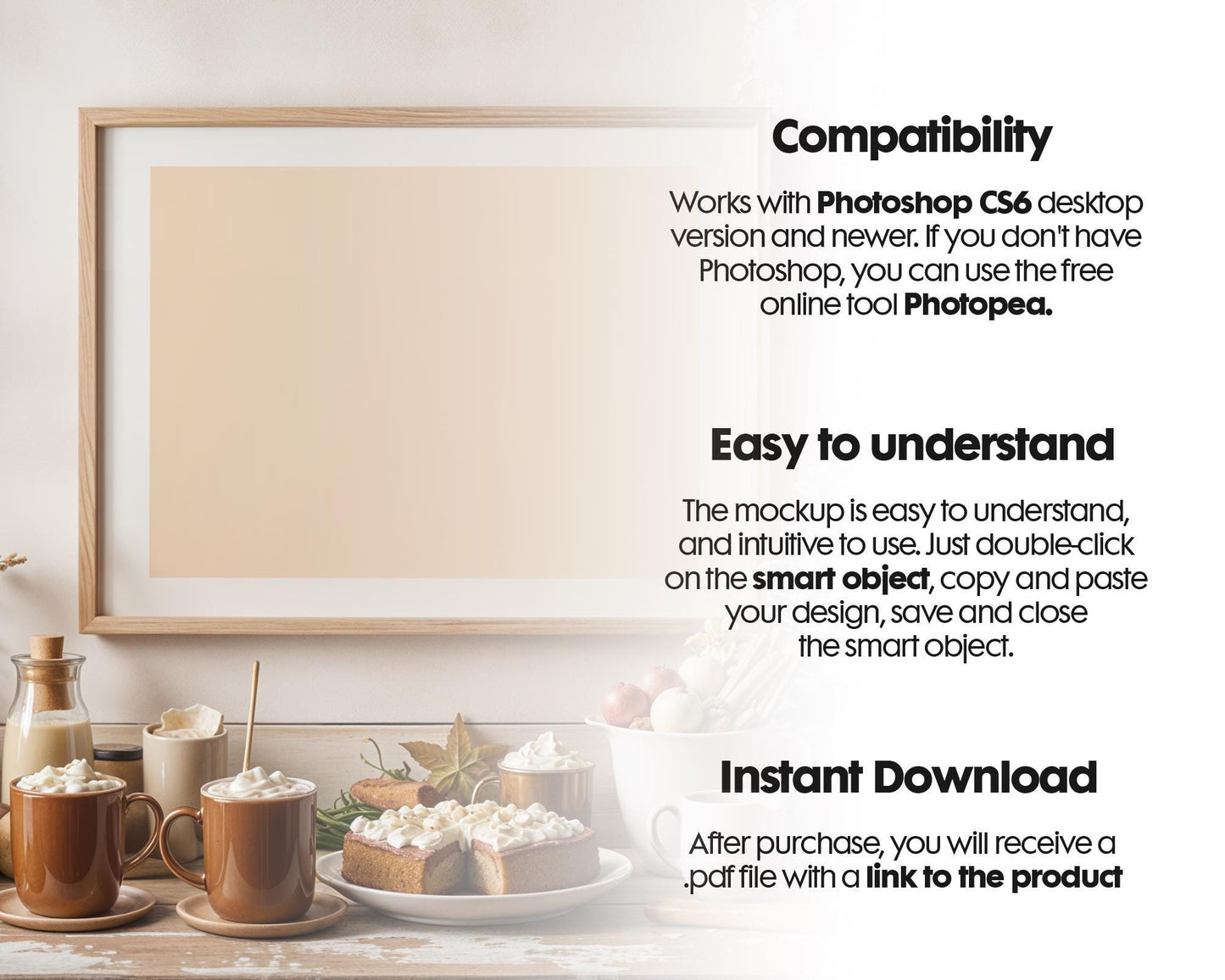 Christmas Frame Mockup PSD, Christmas Holiday Frame Mockup, Christmas Mockup Poster Presentation, Christmas Interior Frame Mockup