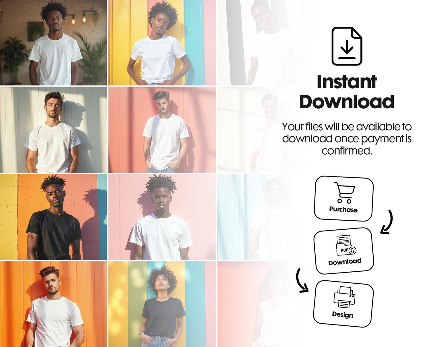 100 Tshirt Mockup Bundle PNG File , Model Tshirt Mockup, Shirt Sublimation, Model Shirt Mockup, Boho T-Shirt Mockup Bundle, Digital Download