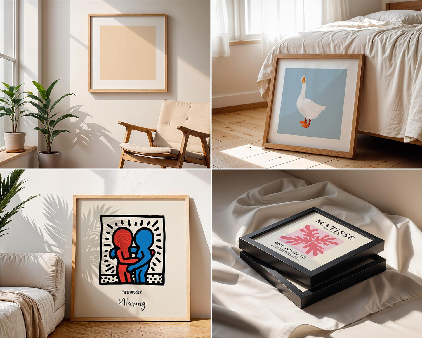 Square Frame Mockup Bundle PSD – 10 Interior Poster & Art Frame Templates for Stylish Wall Decor Display