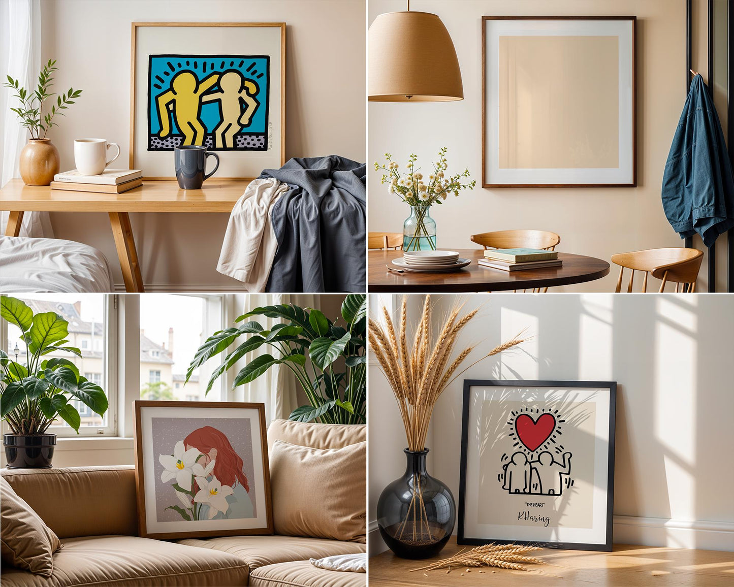 Square Frame Mockup Bundle PSD – 10 Interior Poster & Art Frame Templates for Stylish Wall Decor Display