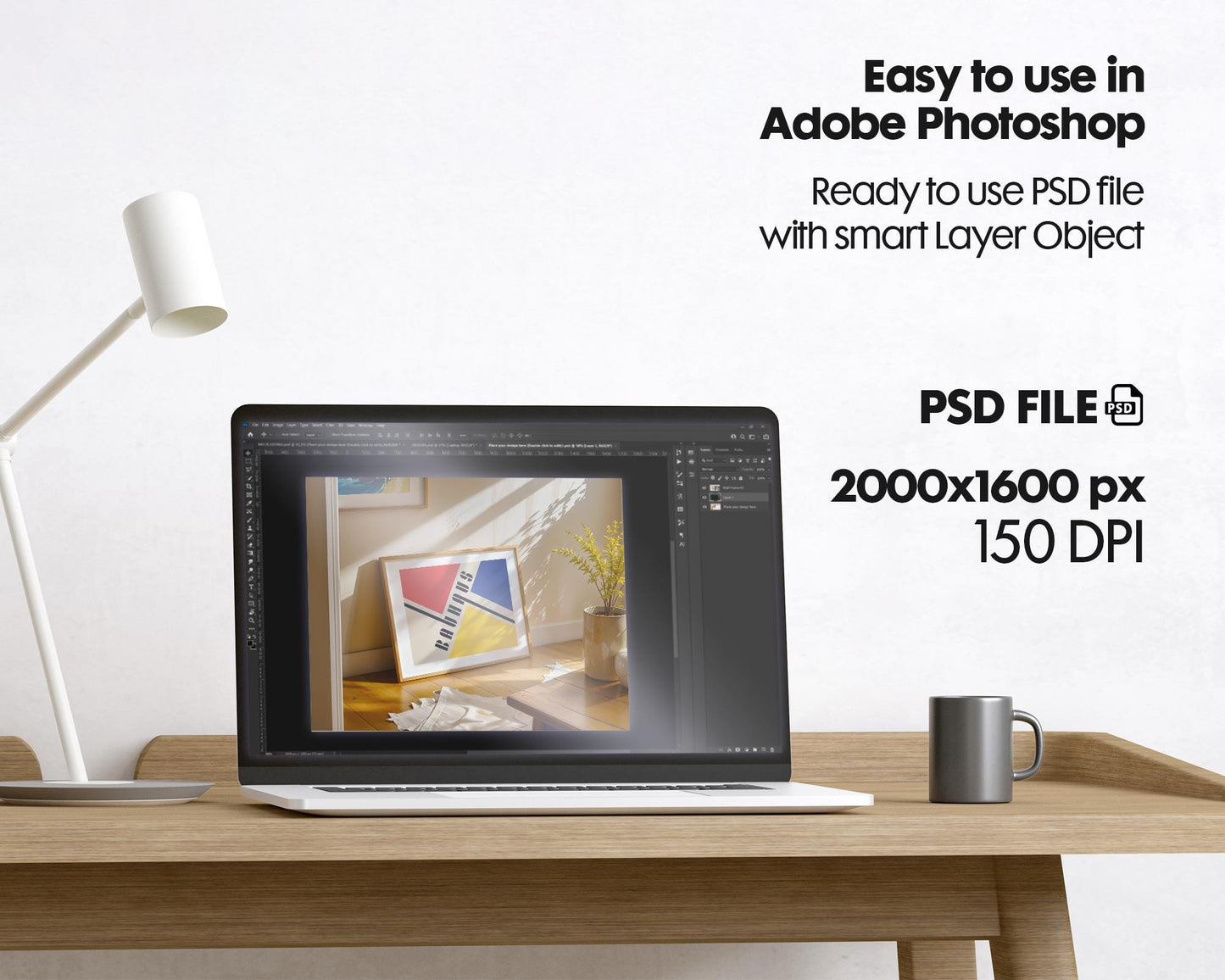 20 Horizontal Frame Mockup Bundle , Horizontal Poster Frame Mockup , Frame Mockup for Print, Horizontal Frame Mockup Smart Object