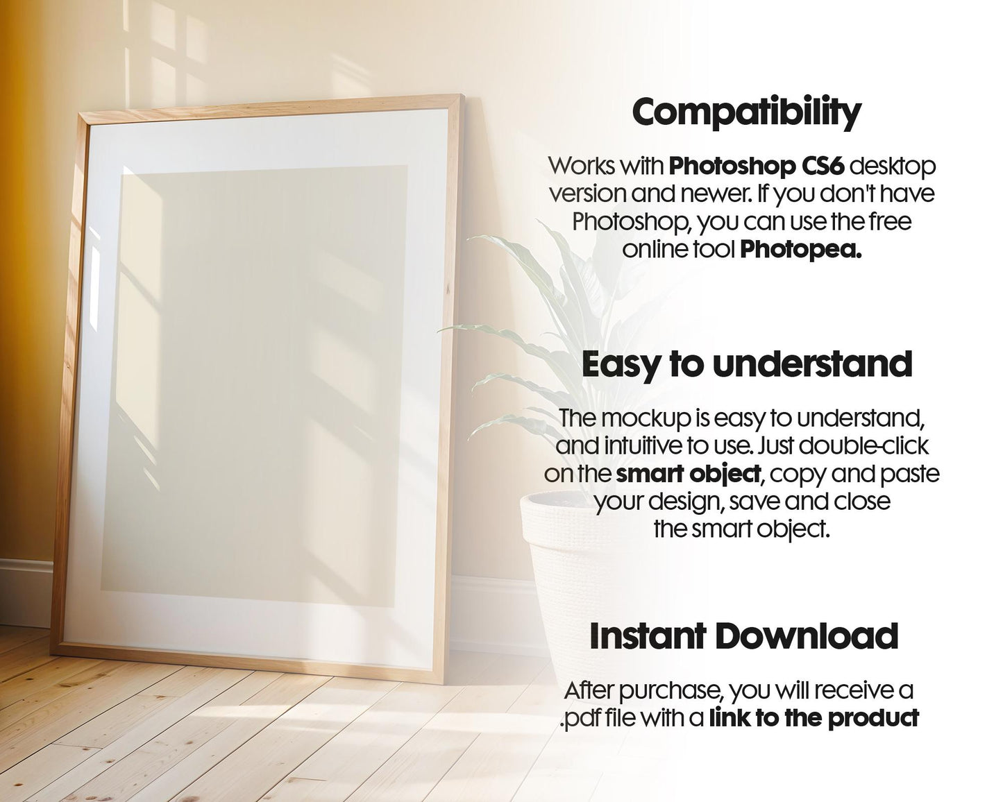 Frame Mockup Collection | DIN A Artwork Mockup Frames | Wall Art, Digital Prints, and Poster Shop Mockup
