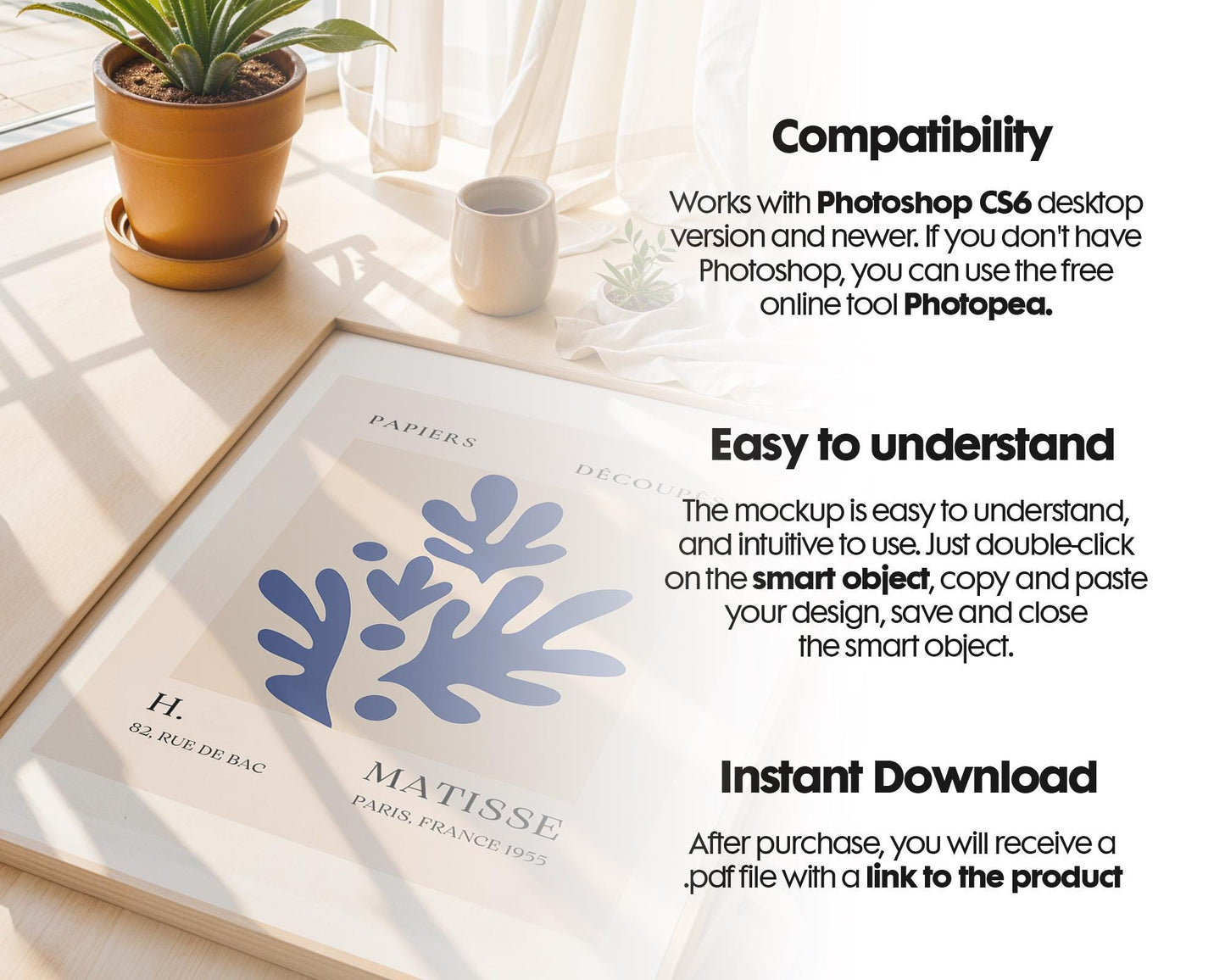 Frame Mockup in Home Interior PSD | Frame Mockup Frames | Interior Wall Poster | Interior Poster Shop Mockup