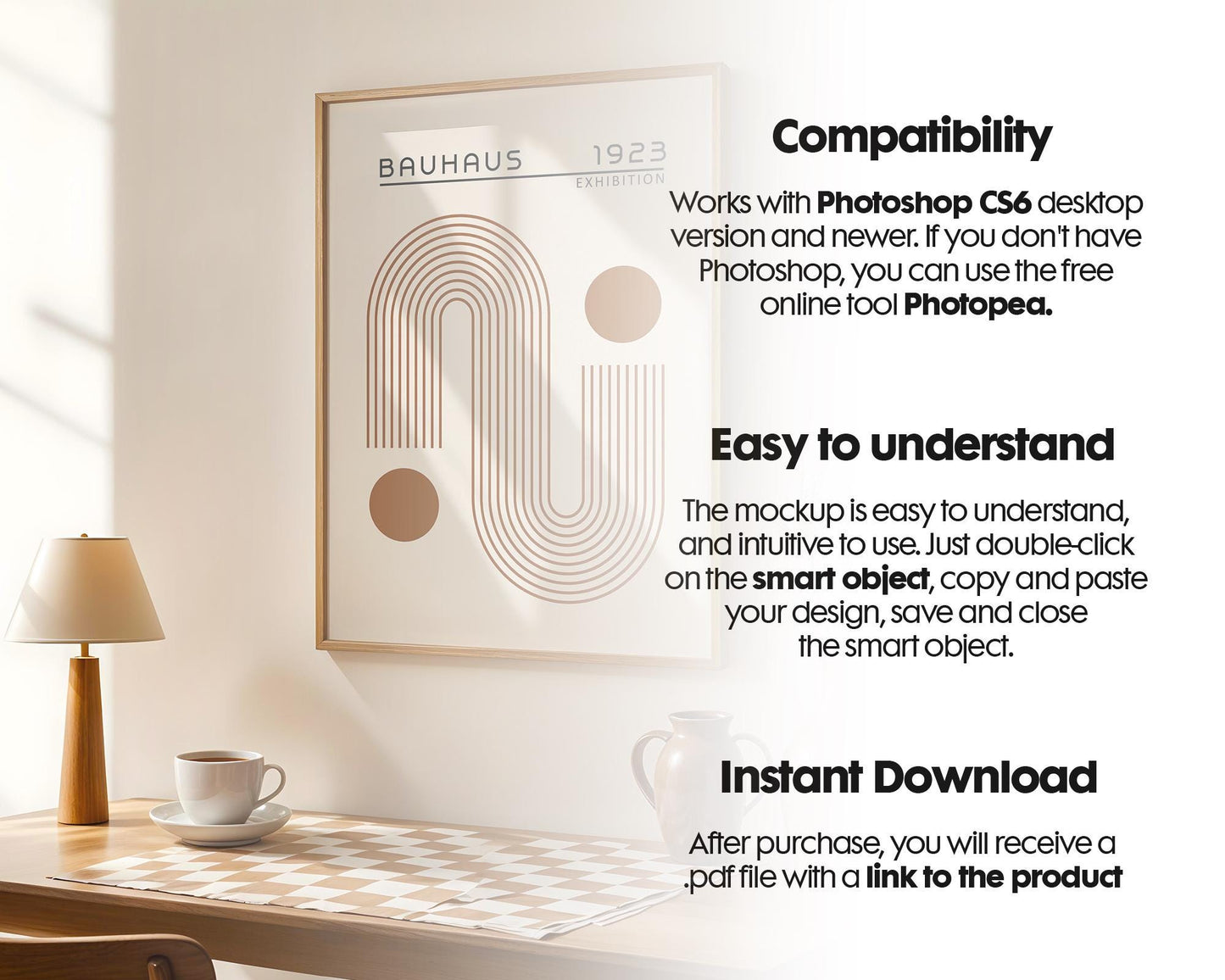 Frame Mockup in Home Interior | Frame Mockup Frames | Interior Wall Poster | Interior Poster Shop Mockup
