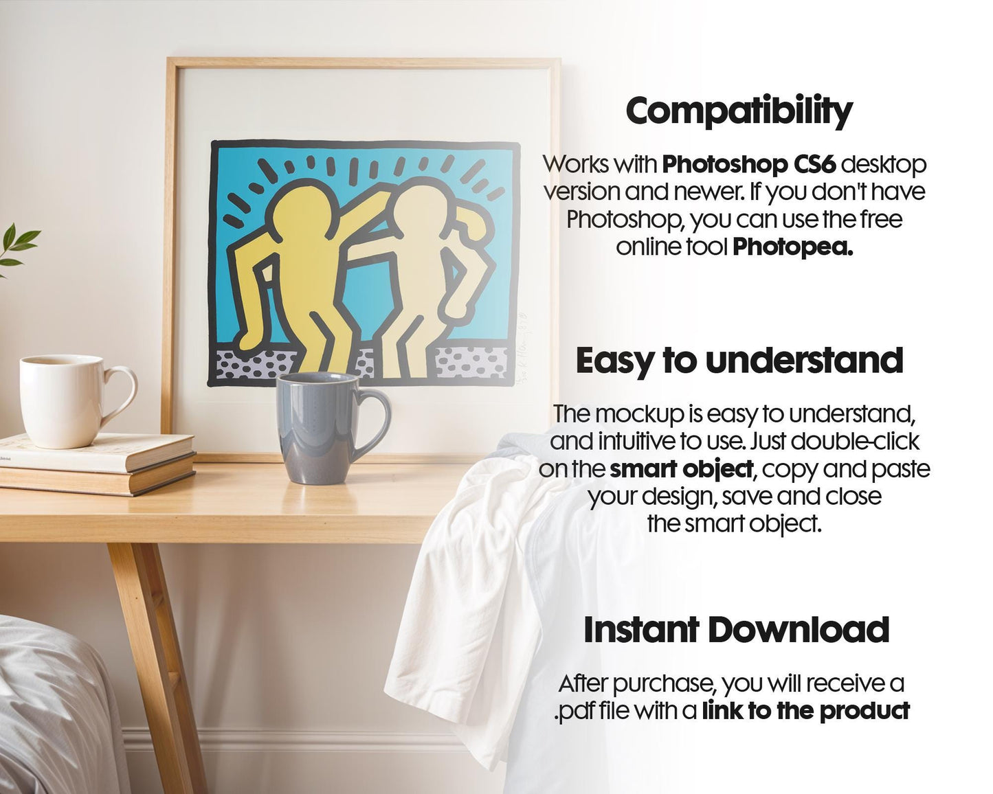 Square Frame Mockup Bundle PSD – 10 Interior Poster & Art Frame Templates for Stylish Wall Decor Display