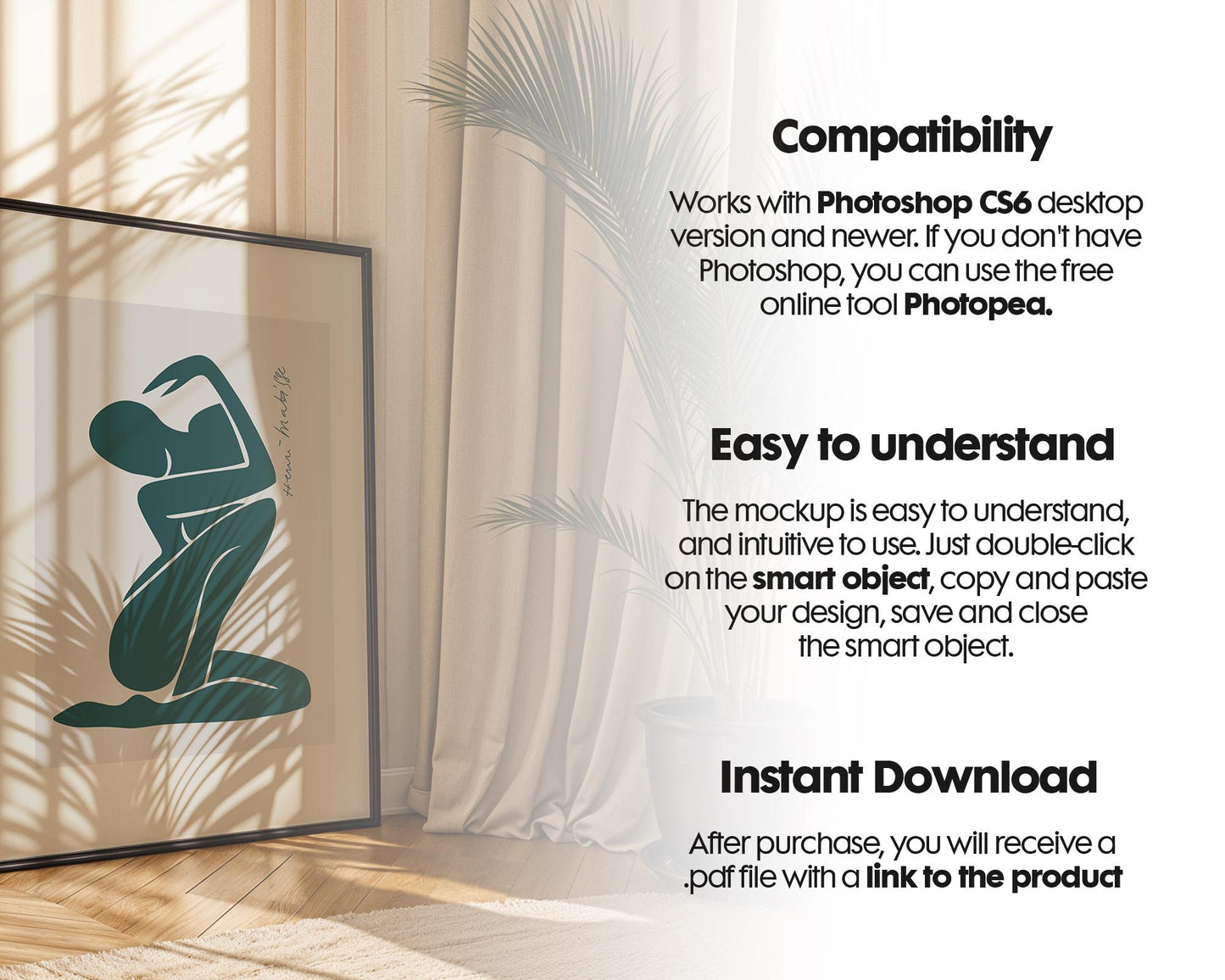 Interior Frame Mockup Collection | DIN A Artwork Mockup Frames | Interior Wall Art | Interior Poster Shop Mockup