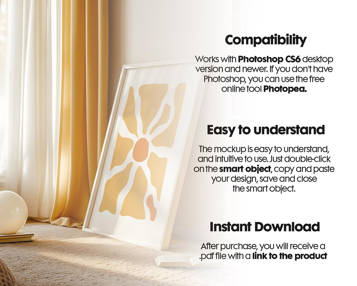 Interior Frame Mockup Collection | DIN A Artwork Mockup Frames | Interior Wall Art | Interior Poster Shop Mockup