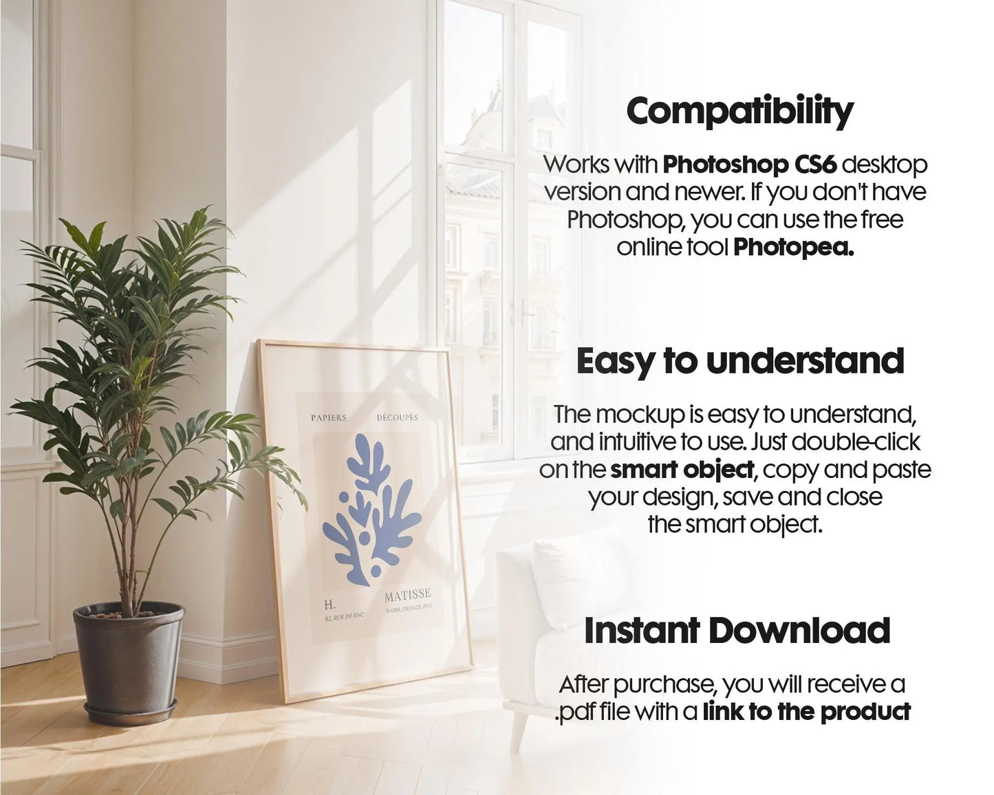 25 Scandinavian Frame Mockup PSD Bundle Set, Scandinavian interior Frame Mockup Bundle, Minimal Frame Mockups