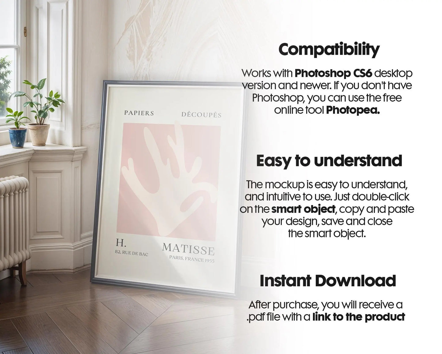 Frame Mockup in Home Interior | Frame Mockup Frames | Interior Wall Poster | Interior Poster Shop Mockup