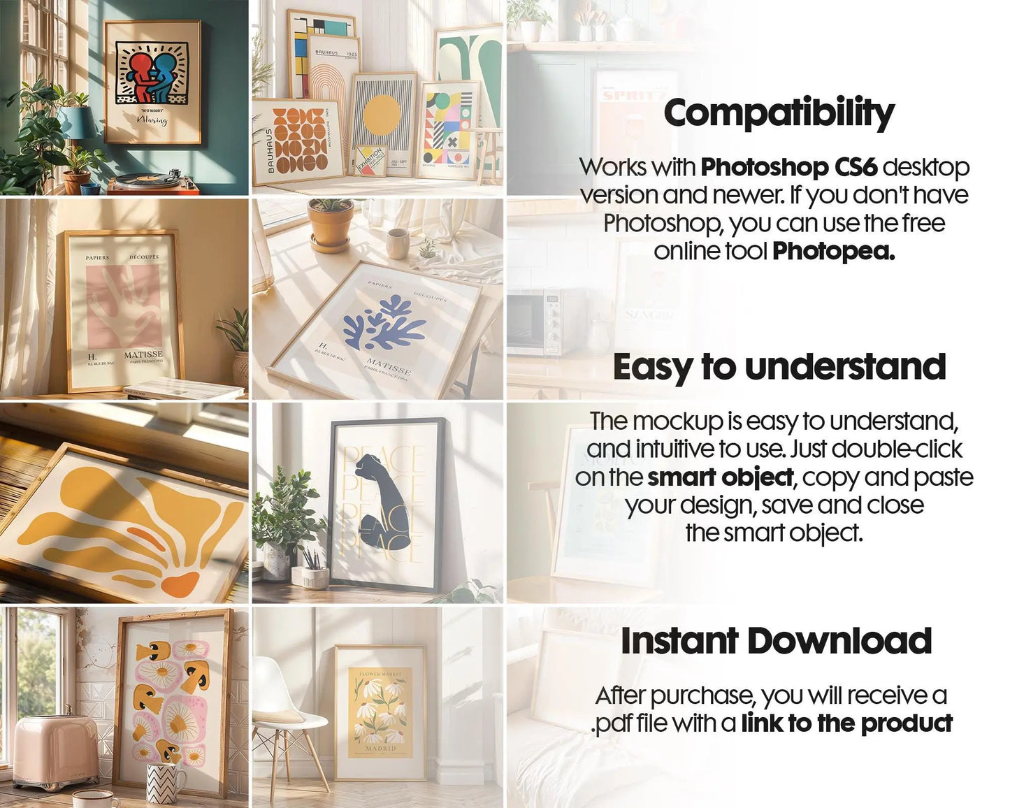 300+ Frames Mockup PSD Bundle Set, Frame Mockup Bundle, 300+ PSD Wall Mockup Frame, PSD Frames Bundle, Mega Bundle Frames Mockup