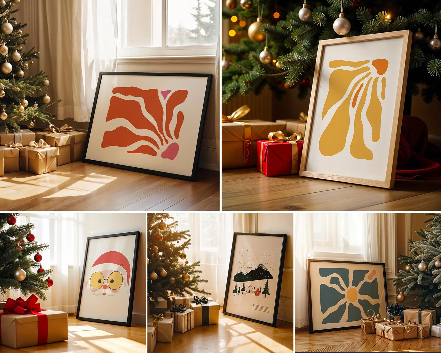 40 Christmas Frame Mockup Bundle PSD, Christmas Holiday Frame Mockup, Christmas Mockup Poster Presentation, Christmas Interior Frame Mockup