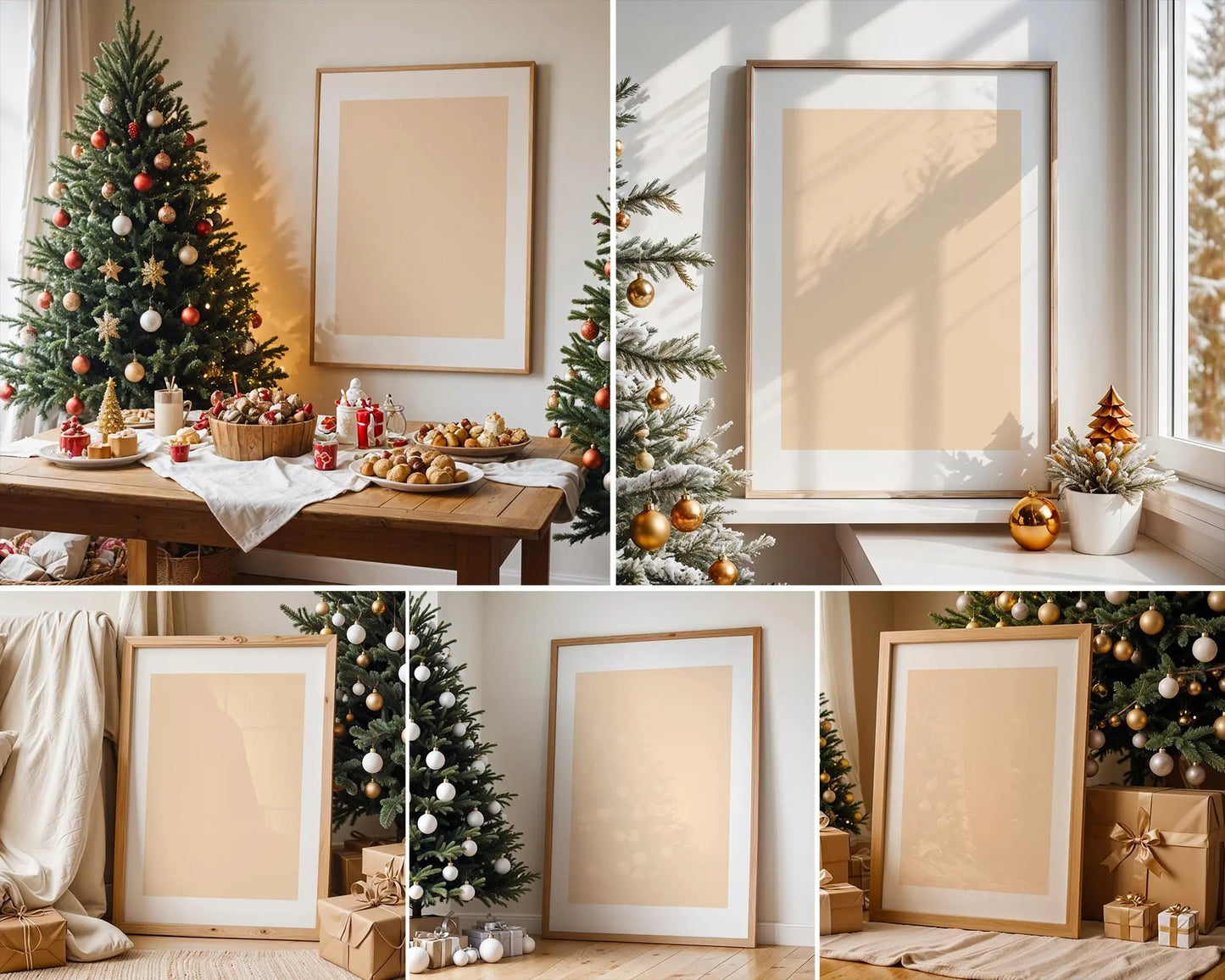 40 Christmas Frame Mockup Bundle PSD, Christmas Holiday Frame Mockup, Christmas Mockup Poster Presentation, Christmas Interior Frame Mockup