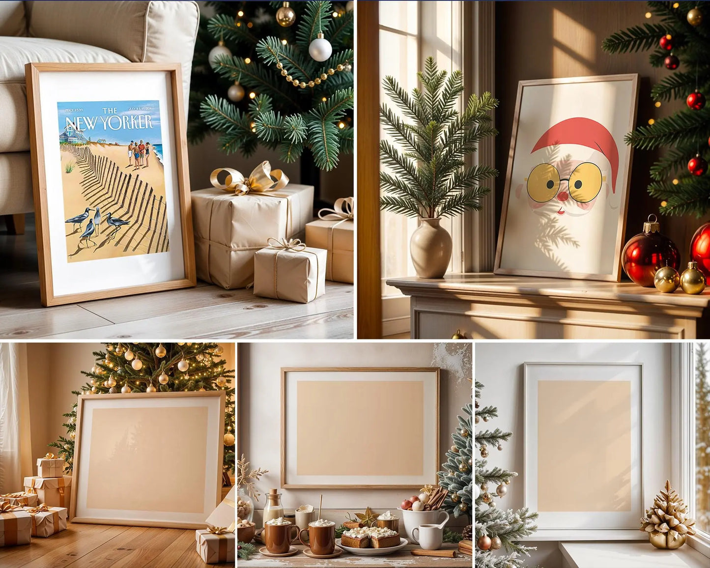 40 Christmas Frame Mockup Bundle PSD, Christmas Holiday Frame Mockup, Christmas Mockup Poster Presentation, Christmas Interior Frame Mockup