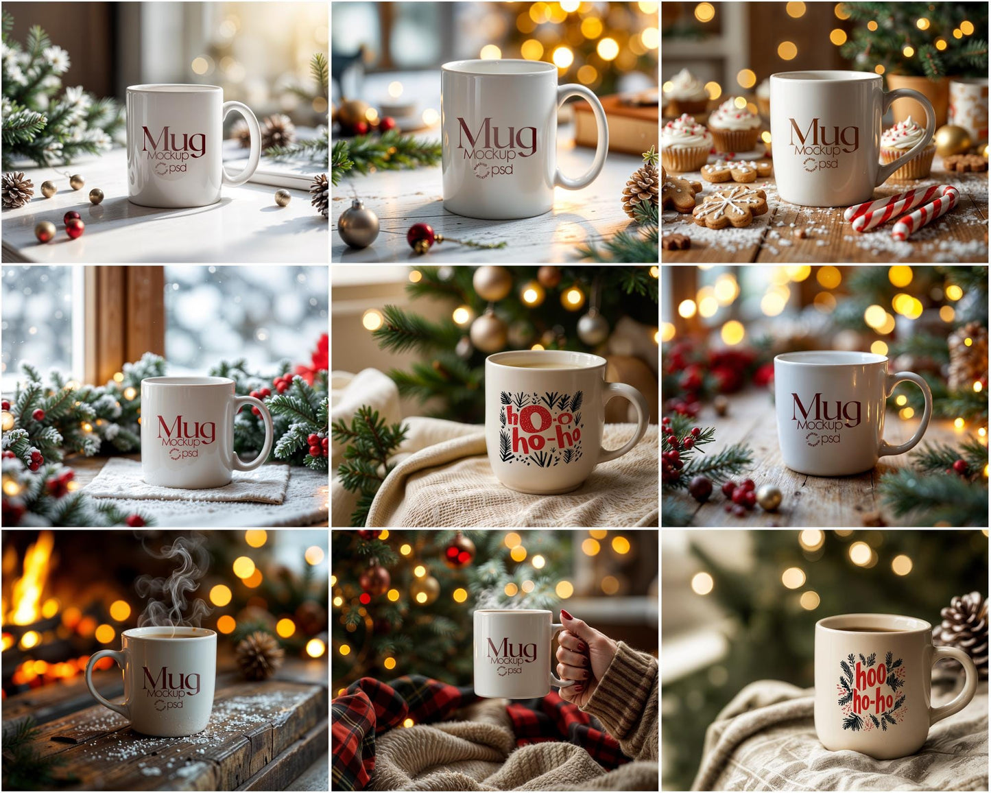 36 Christmas Mug Mockup Bundle Winter White Ceramic Cup Mockup Coffee Mug Mockups White Coffee Mug 11oz Holidays Mockup Bundle Mug XMas Vibe