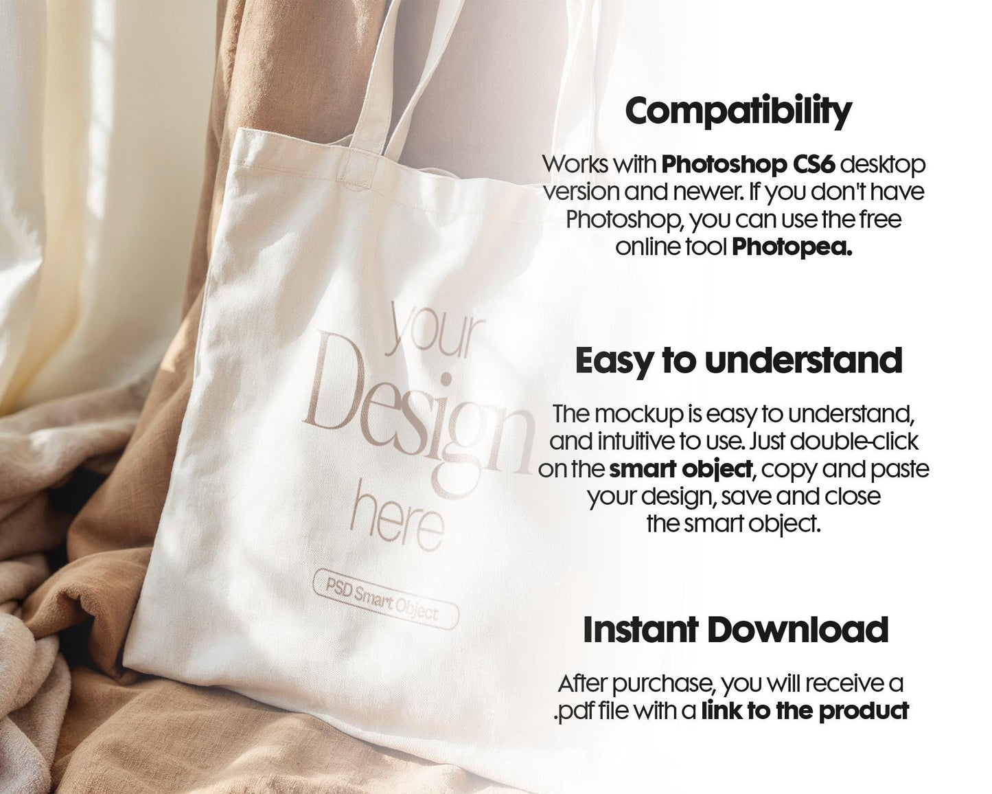 Tote Bag Mockup PSD, Liberty Bags OAD113 Mockup, Printify Cotton Canvas Tote Bag Mockup Mega Bundle, Printful Shopping Bag Mock Up