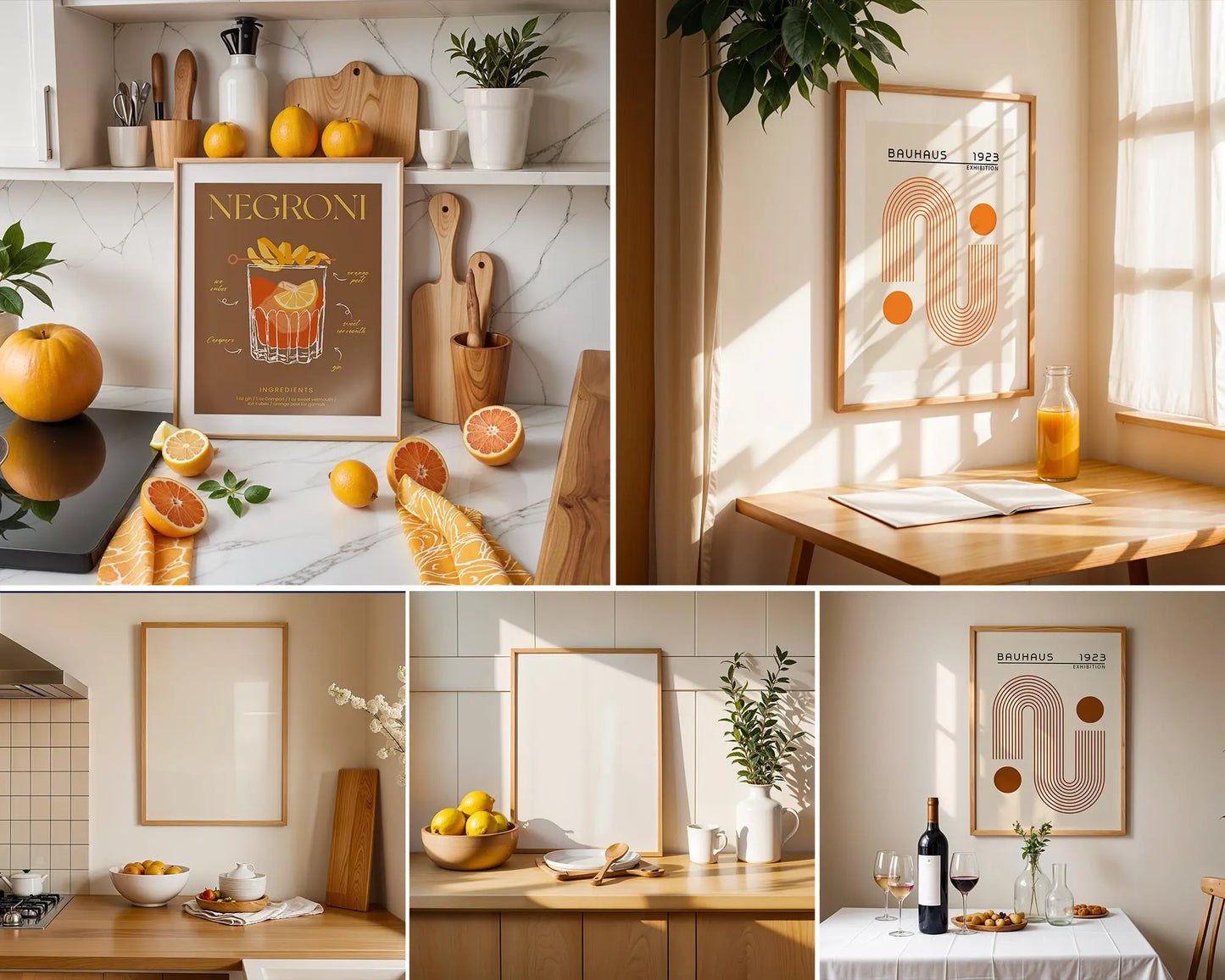 35 Kitchen Frames Mockup PSD Bundle Set, Kitchen Frame Mockup Bundle, 35 PSD Kitchen Mockup Frame, PSD Frames Bundle