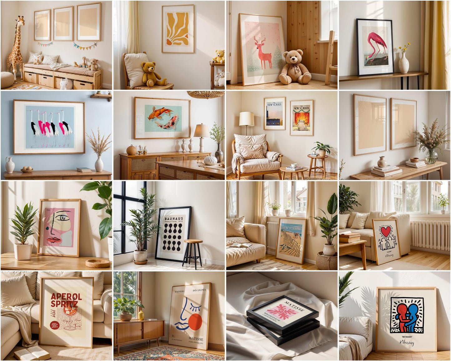 100+ Frame Mockup Bundle PSD Mega Set, Wall Art Frames Mockups for Digital and Print Design