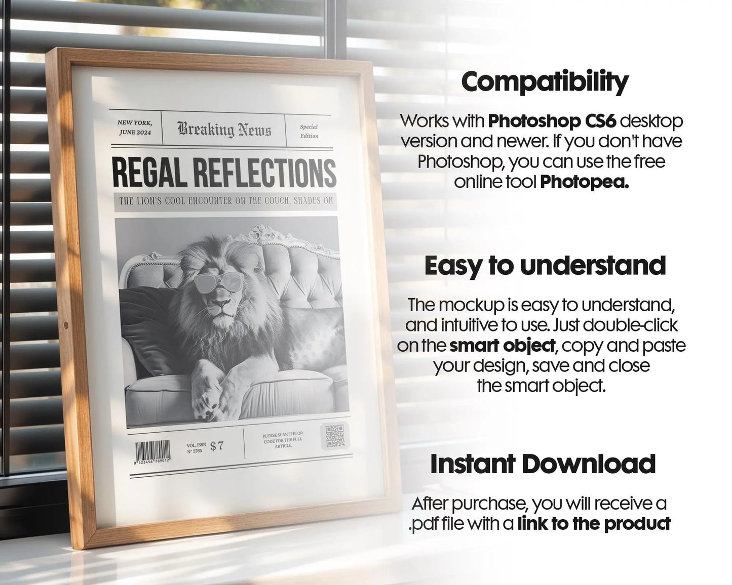 Frame Mockup in Home Interior | Frame Mockup Frames | Interior Wall Poster | Interior Poster Shop Mockup