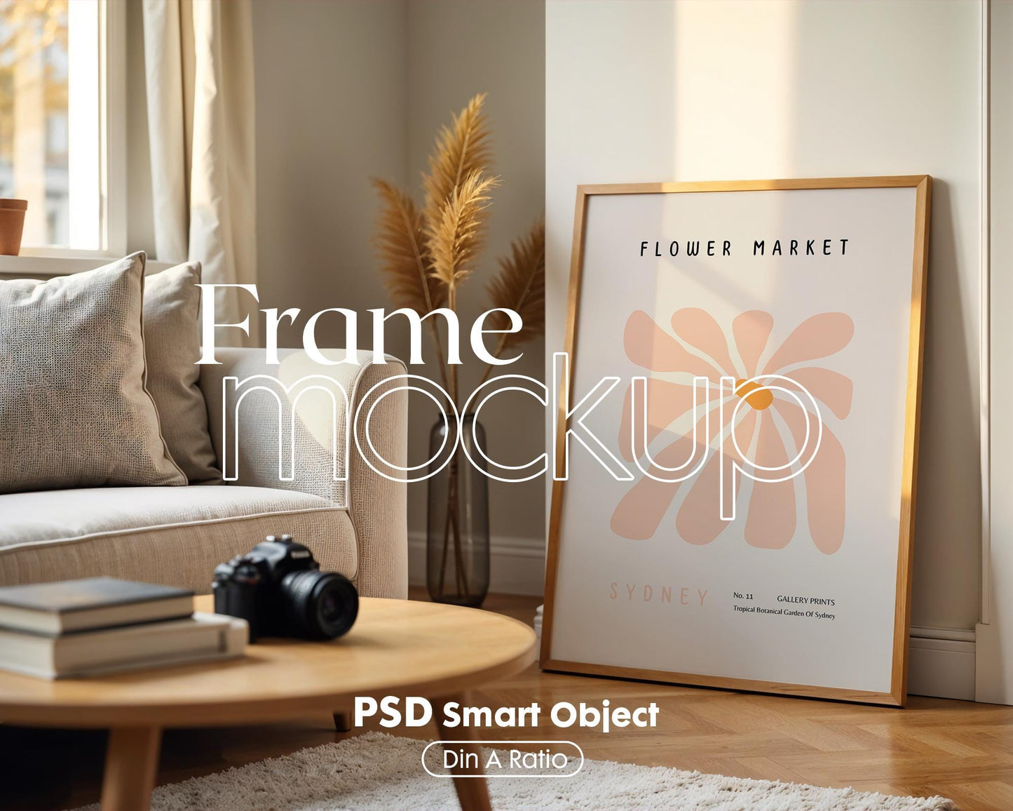 Frame Mockup in Home Interior | Frame Mockup Frames | Interior Wall Poster | Interior Poster Shop Mockup