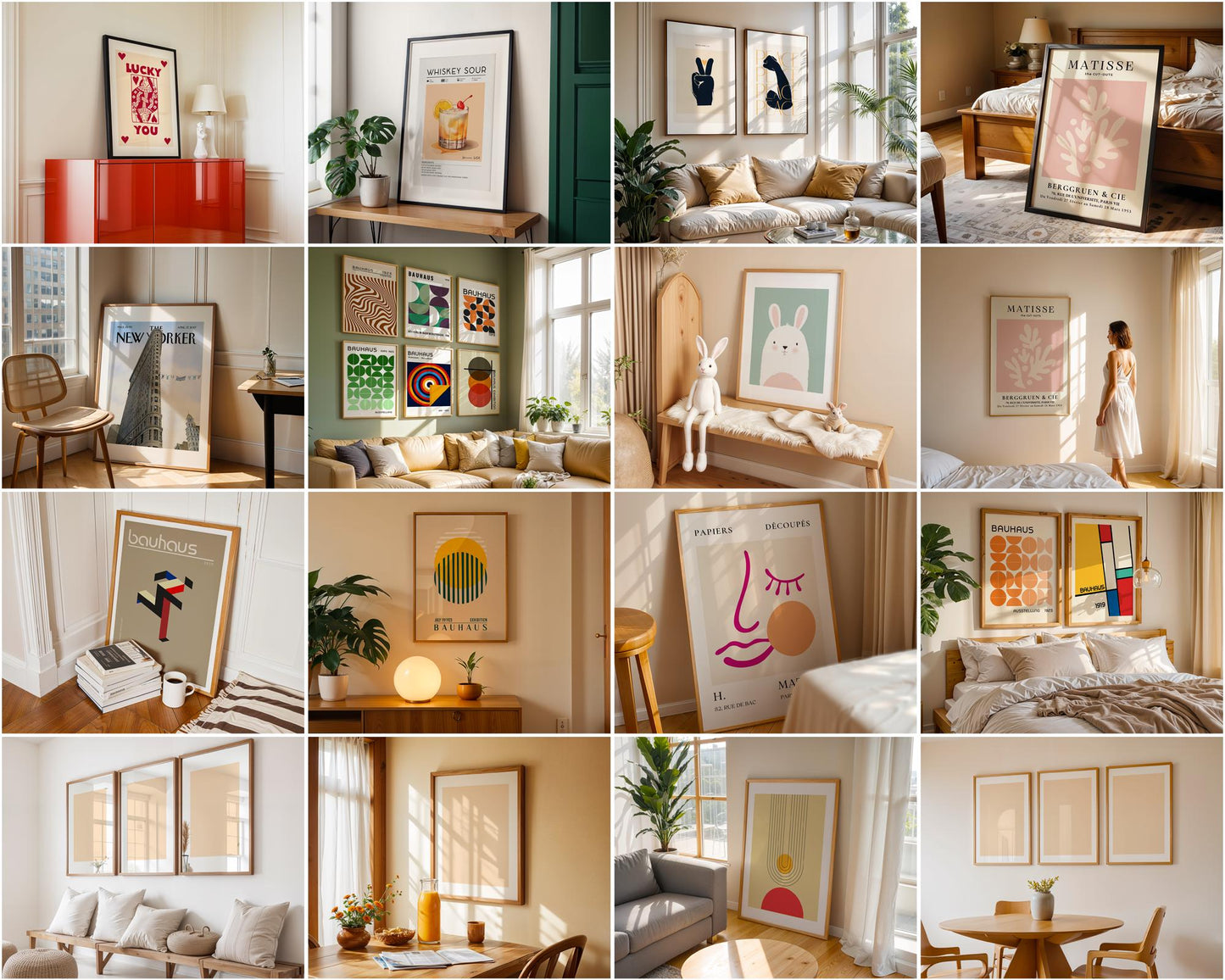 100+ Frame Mockup Bundle PSD Mega Set, Wall Art Frames Mockups for Digital and Print Design