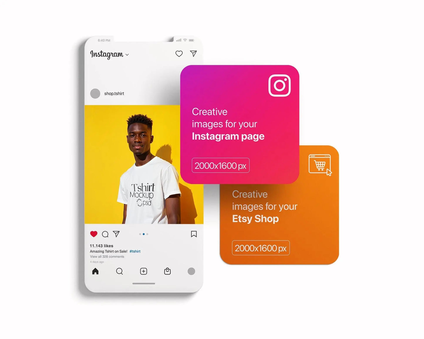 Male Model White T-Shirt Mockup PSD, Gildan & Bella Canvas 3001, African Model Tee Template for Custom Apparel Design