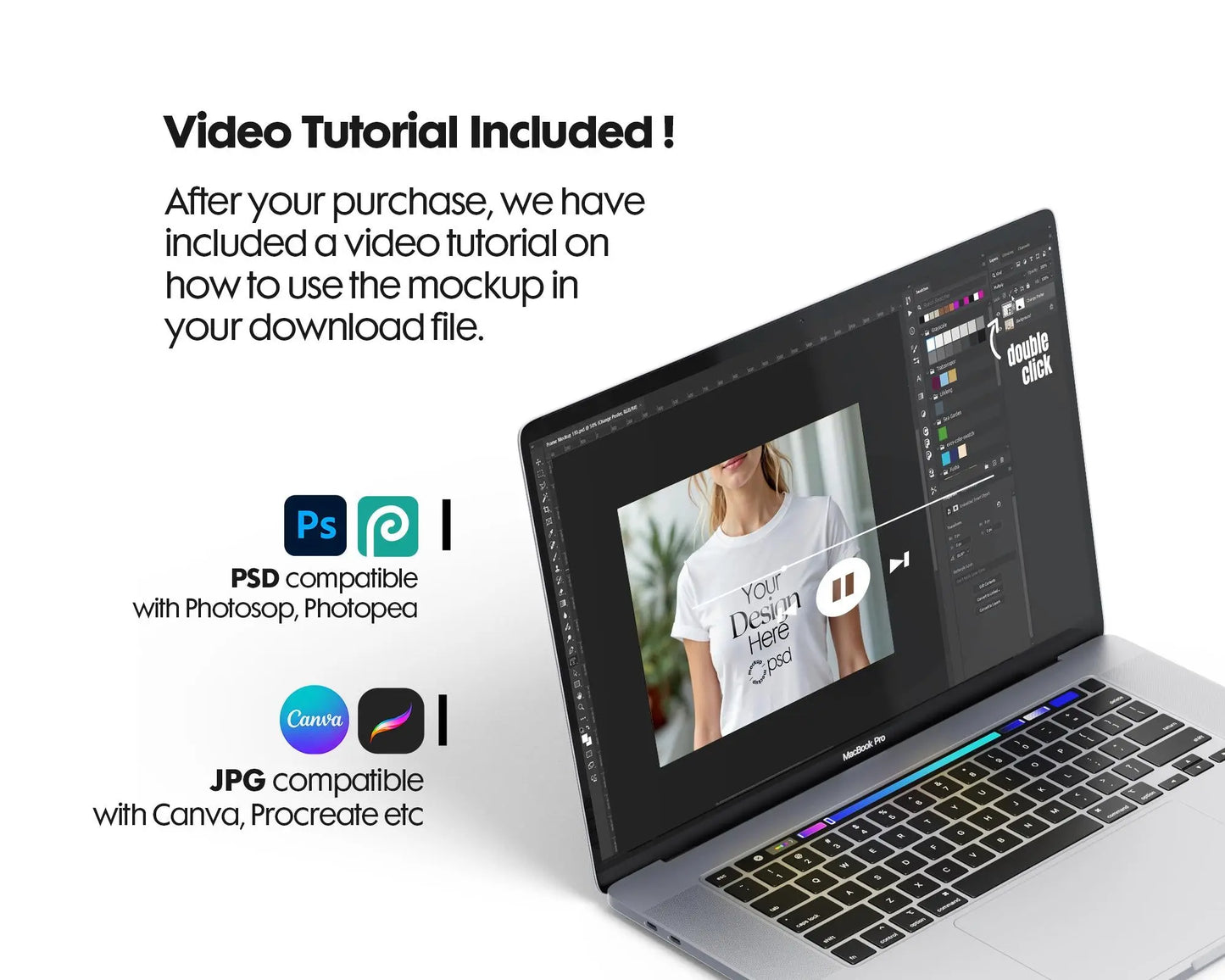 Woman White T-Shirt Mockup PSD | Gildan 64000 & Bella Canvas 3001 Models | Print on Demand Tee Mockups