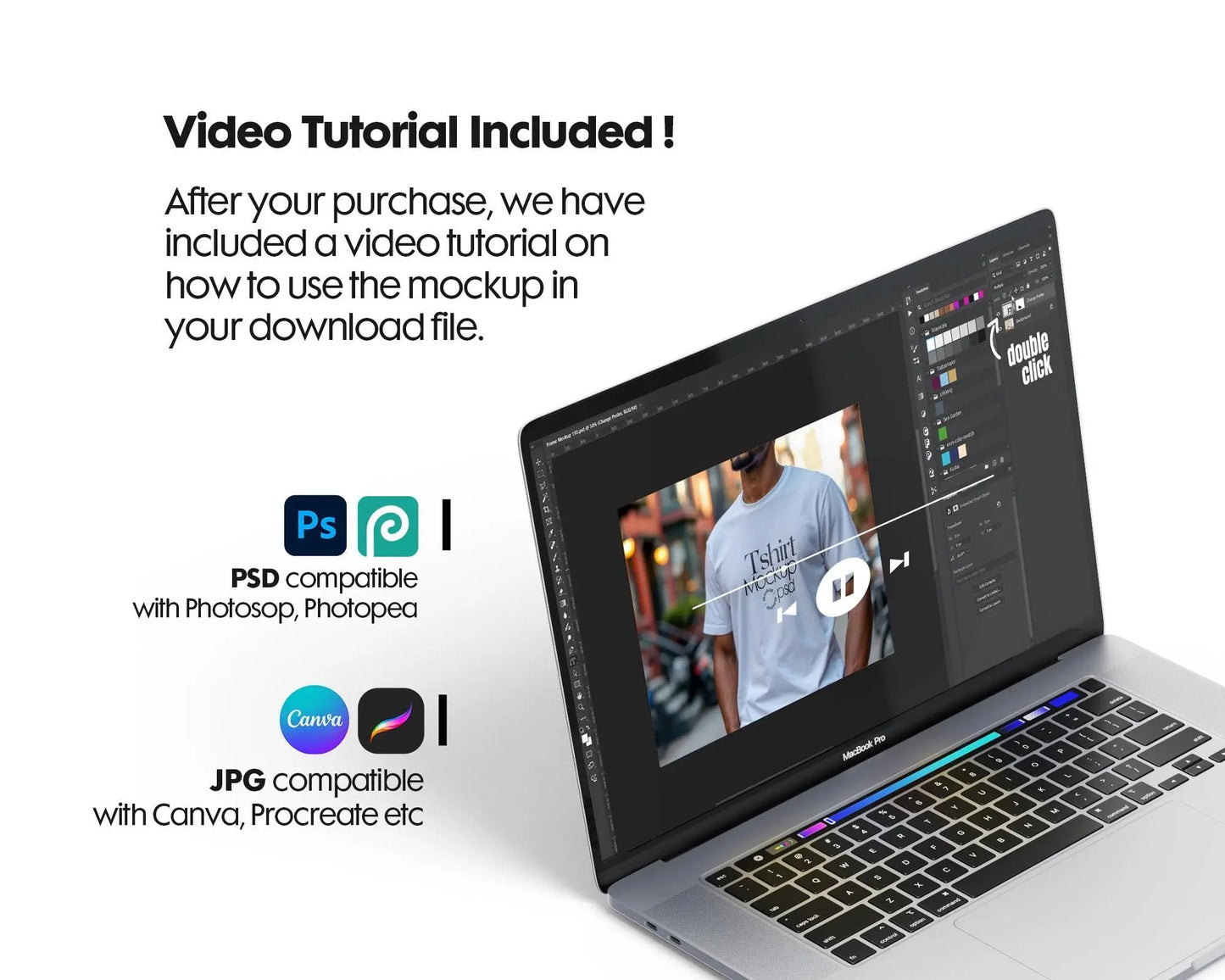 Male Model White T-Shirt Mockup PSD, Gildan & Bella Canvas 3001, African Model Tee Template for Custom Apparel Design