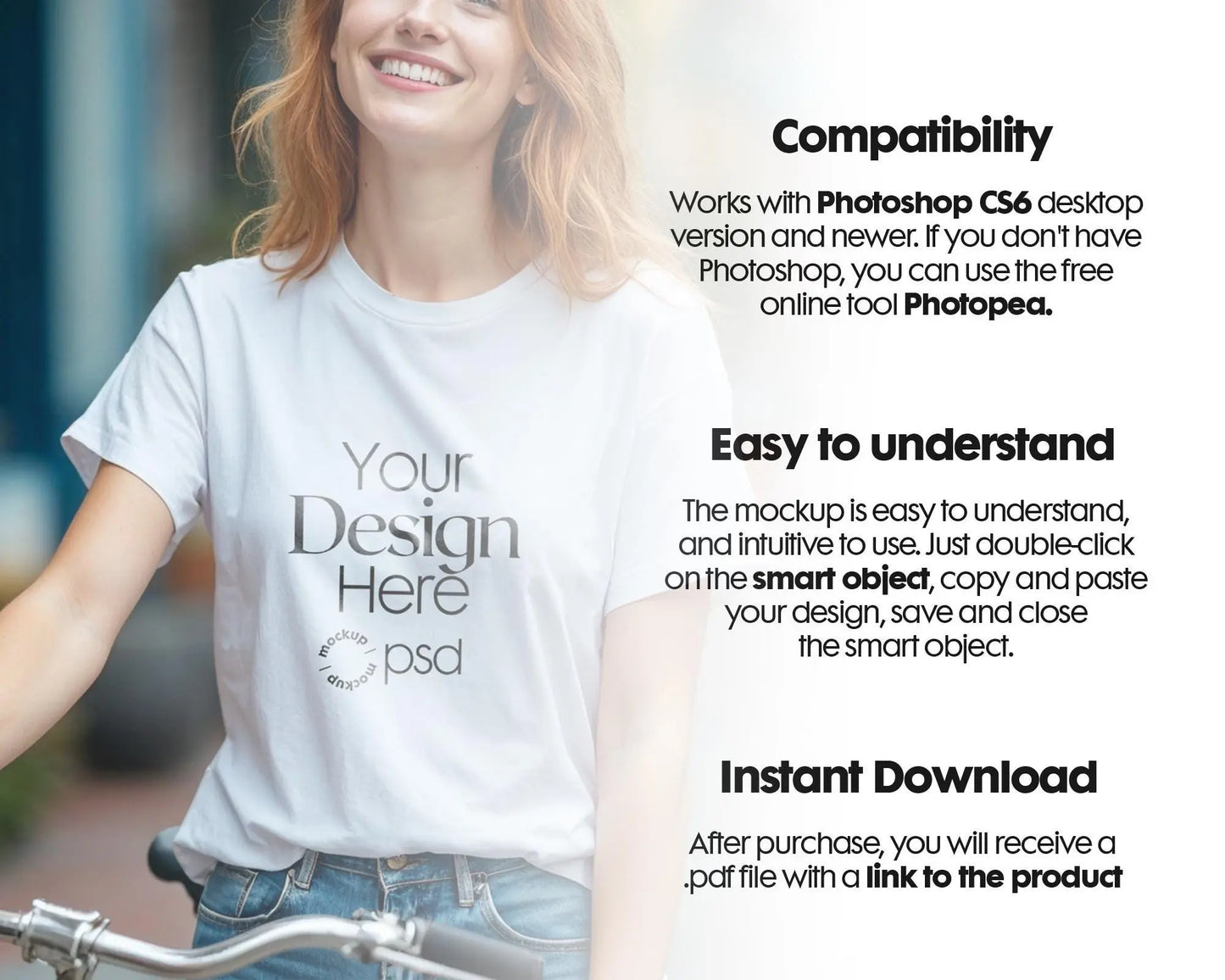 Woman White Tshirt Mockup PSD , Gildan T-shirt Mockup PSD , Gildan 64000 Model Mockup PSD, White Shirt Mockup