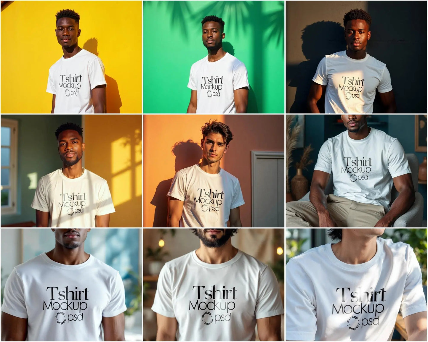 50 Tshirt Mockup Bundle PSD, Gildan 64000 & Bella Canvas 3001 Print on Demand Tee Mockups for Designers, Shirt Mockup , PSD Smart Objects