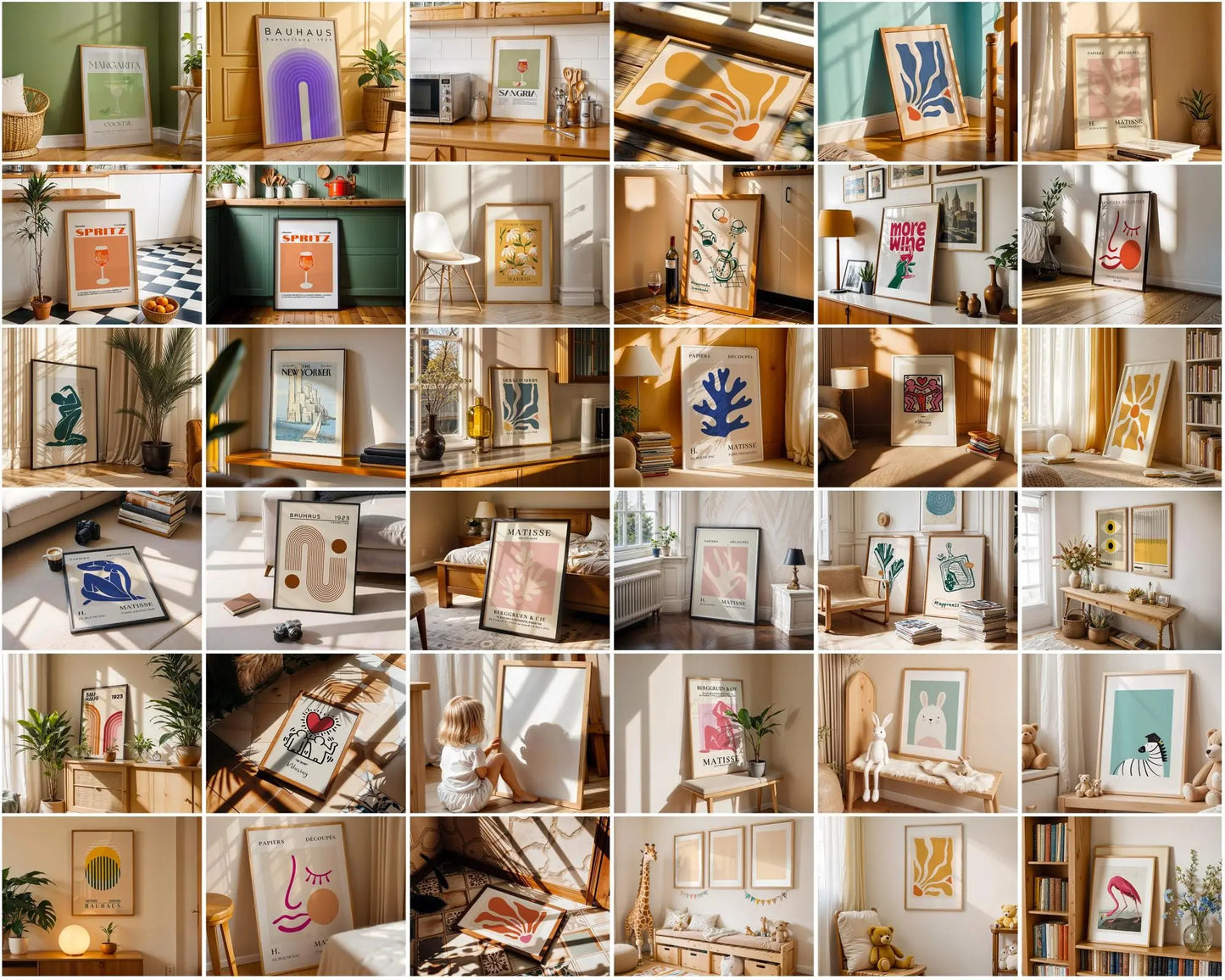 200+ Trendy Frame Mockup PSD Bundle, 200+ Wall Frame Mockup Bundle , PSD Frames Bundle, PSD Smart Object