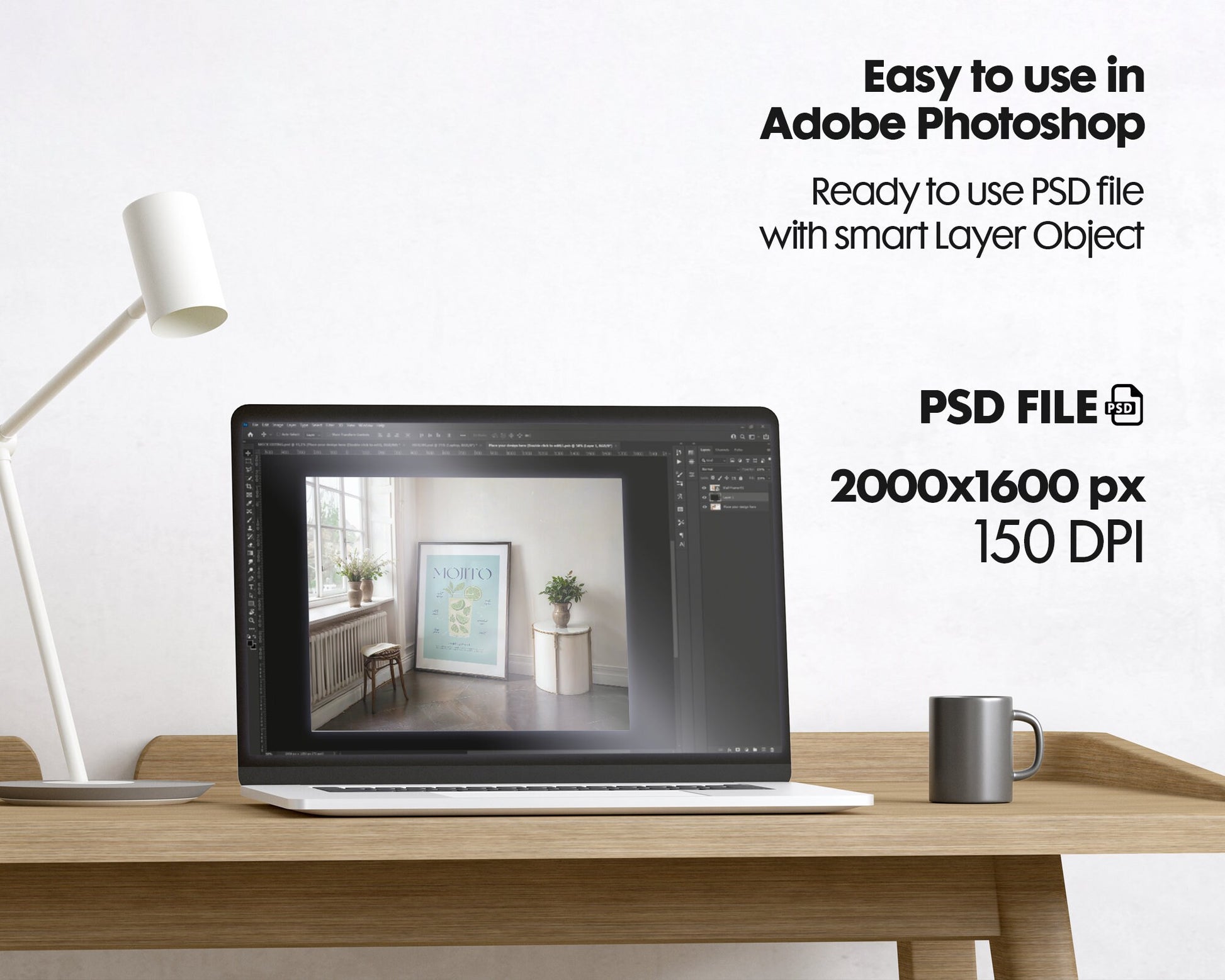 Frame Mockup in Home Interior | Frame Mockup Frames | Interior Wall Poster | Interior Poster Shop Mockup