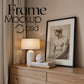 Vertical Frame Mockup in Home Interior | Frame Mockup PSD | Interior Wall Poster | Wood Frame Mockup