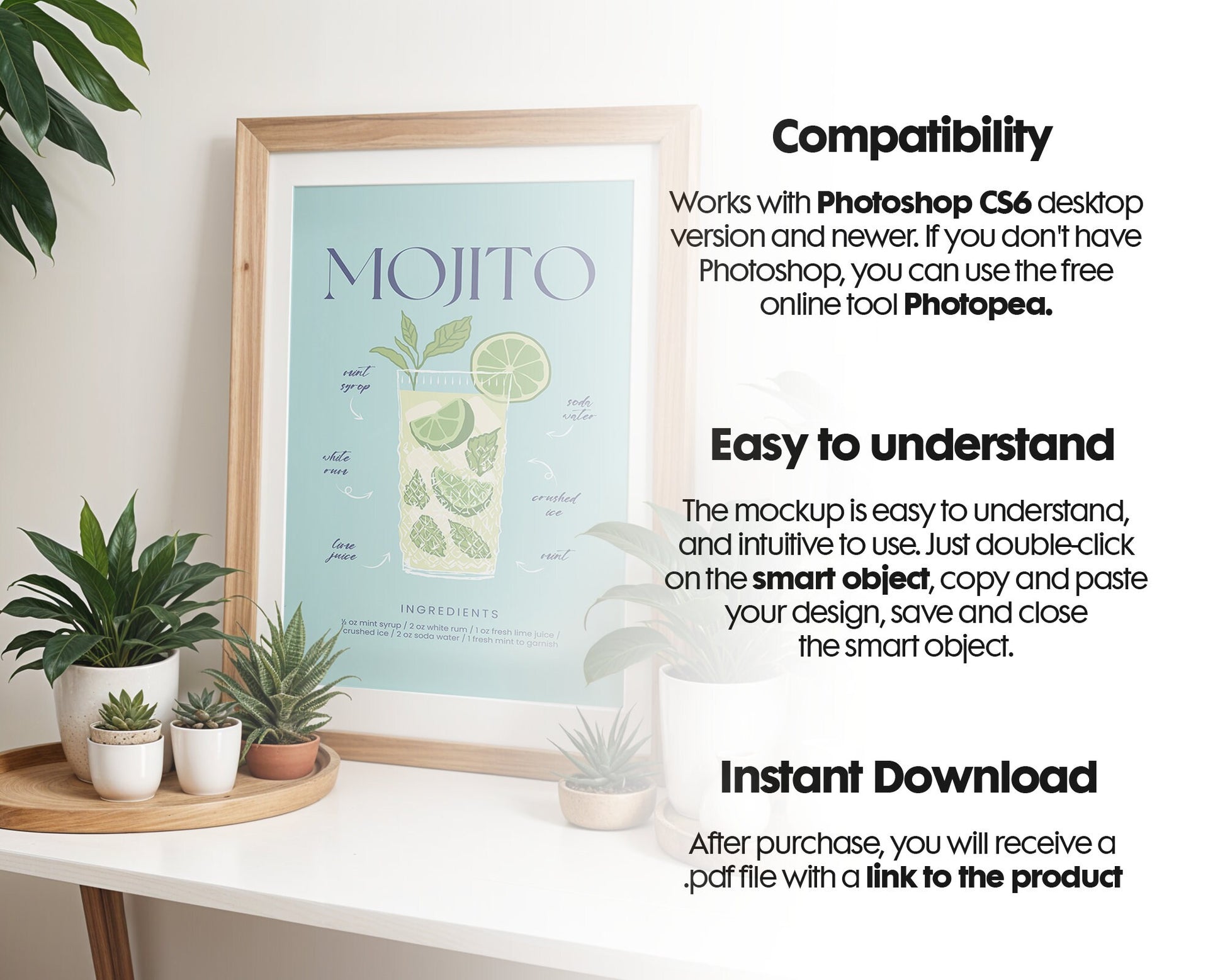 Frame Mockup in Home Interior | Frame Mockup Frames | Interior Wall Poster | Interior Poster Shop Mockup