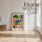 Frame Mockup in Home Interior | Frame Mockup Frames | Interior Wall Poster | Interior Poster Shop Mockup