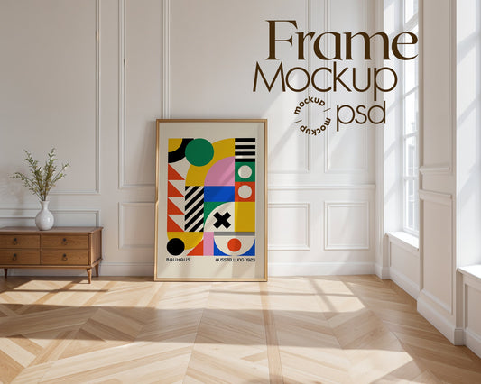Frame Mockup in Home Interior | Frame Mockup Frames | Interior Wall Poster | Interior Poster Shop Mockup