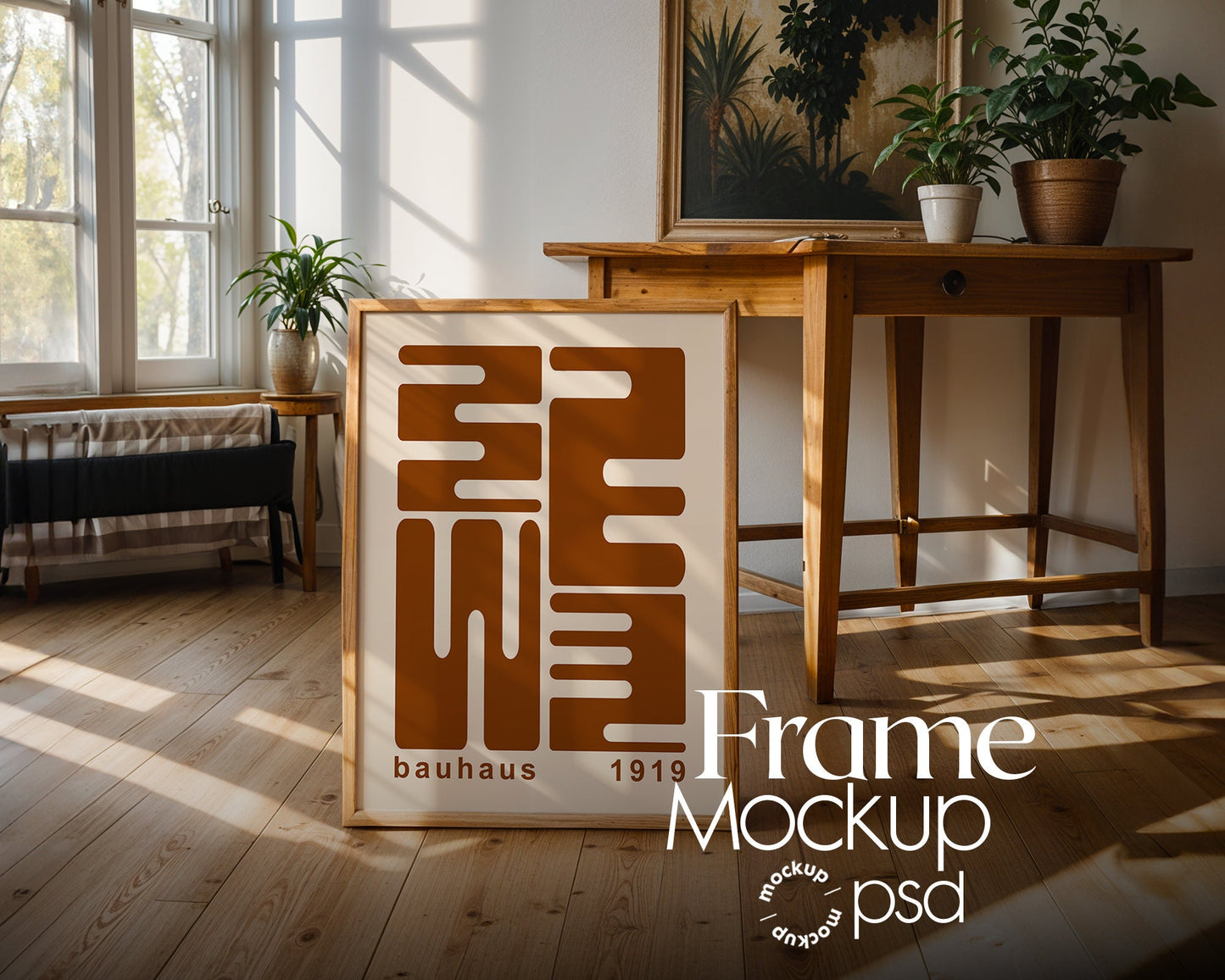 Frame Mockup in Home Interior | Frame Mockup Frames | Interior Wall Poster | Interior Poster Shop Mockup