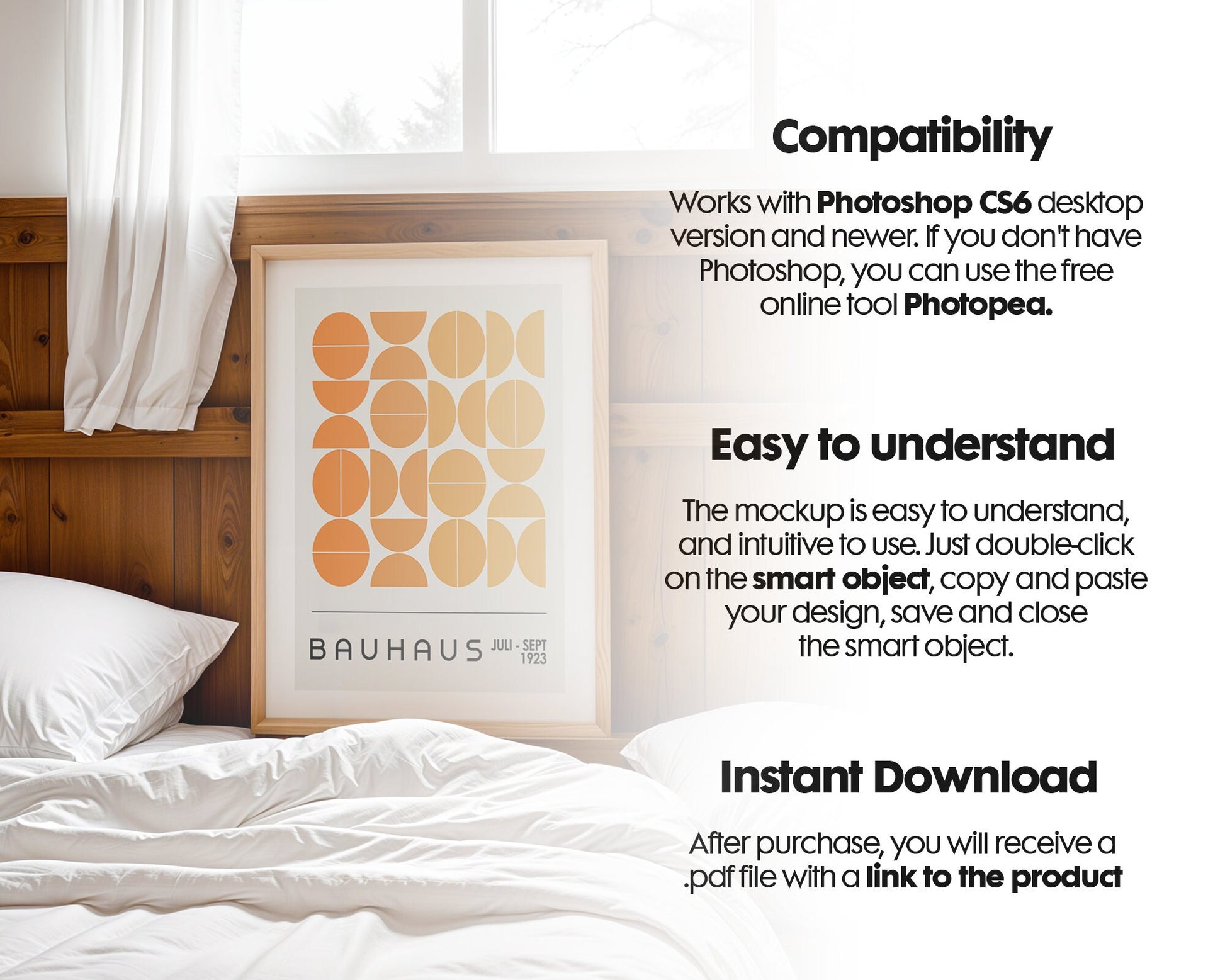 Bedroom Frame Mockup PSD | Bedroom Frame Mockup Frames | Bedroom Poster Mockup
