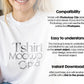 Gildan 64000 White, Gildan T-shirt Mockup PSD , Gildan 64000 Model Mockup PSD, White Shirt Mock, Minimalistic Mockup PSD
