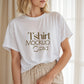 Woman White Tshirt Mockup PSD , Gildan T-shirt Mockup PSD , Gildan 64000 Model Mockup PSD, White Shirt Mockup