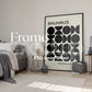 Artwork Mockup PSD | Framed Poster Mockup. DIN A Frame Mock–Up | PSD Photoshop Photopea Mockup. Frame Mockup Home Interior