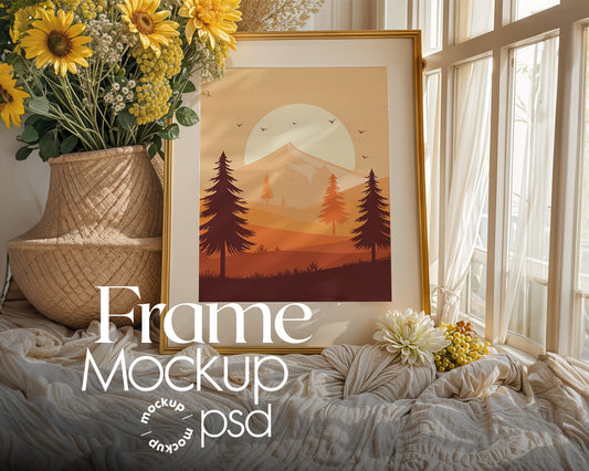 Interior Frame Mockup Collection | DIN A Artwork Mockup Frames | Interior Wall Art | Interior Poster Shop Mockup