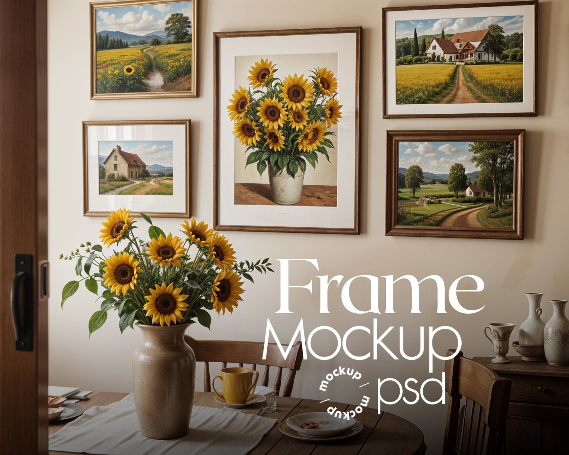 Interior Frame Mockup Collection | DIN A Artwork Mockup Frames | Interior Wall Art | Interior Poster Shop Mockup