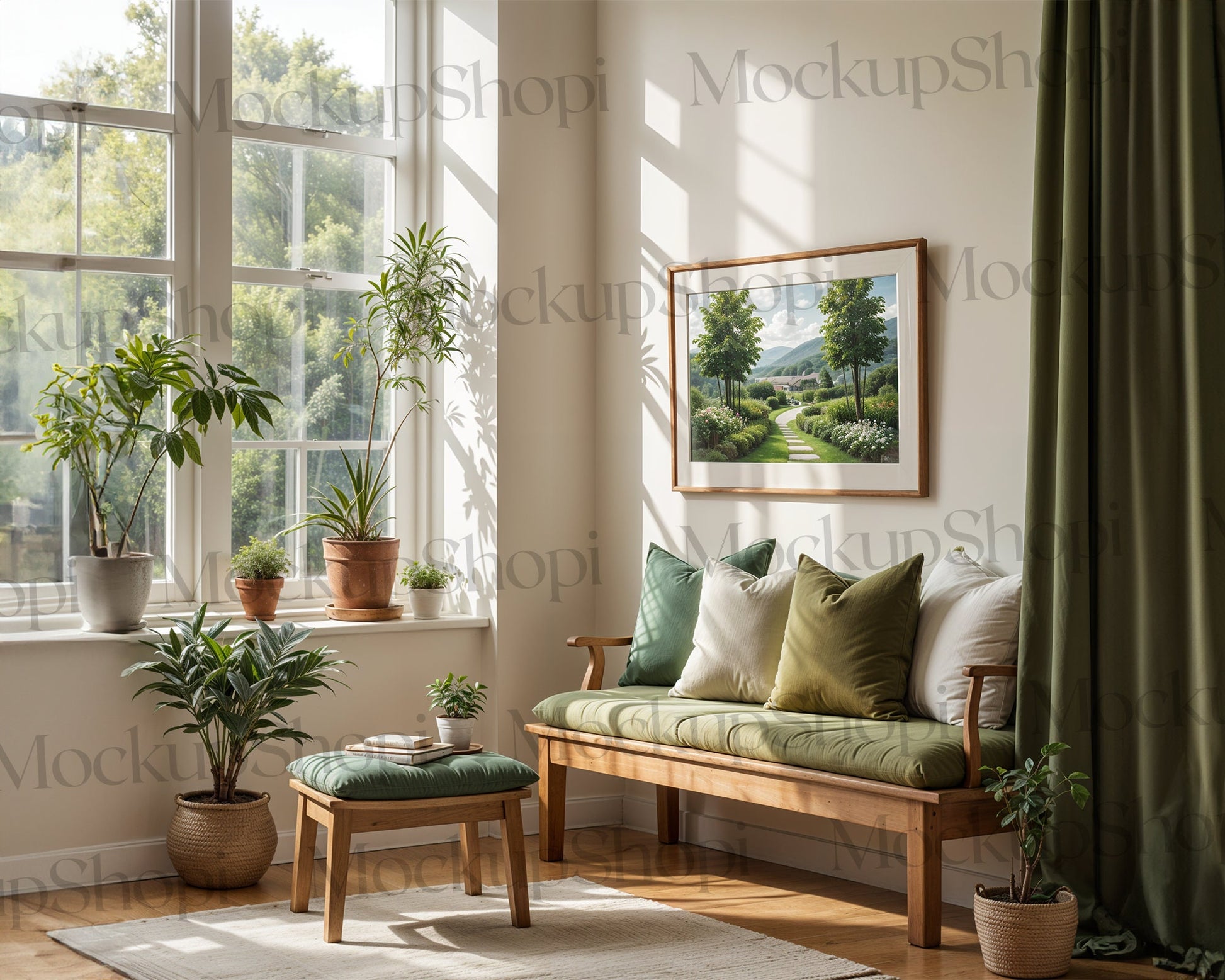 Interior Wall Frame Mockup PSD | Frame Mockup Frames | Interior Wall Poster | Interior Poster Shop Mockup
